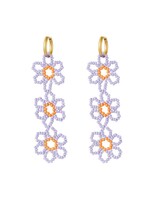 More the Firm Oorbellen drie bloemen