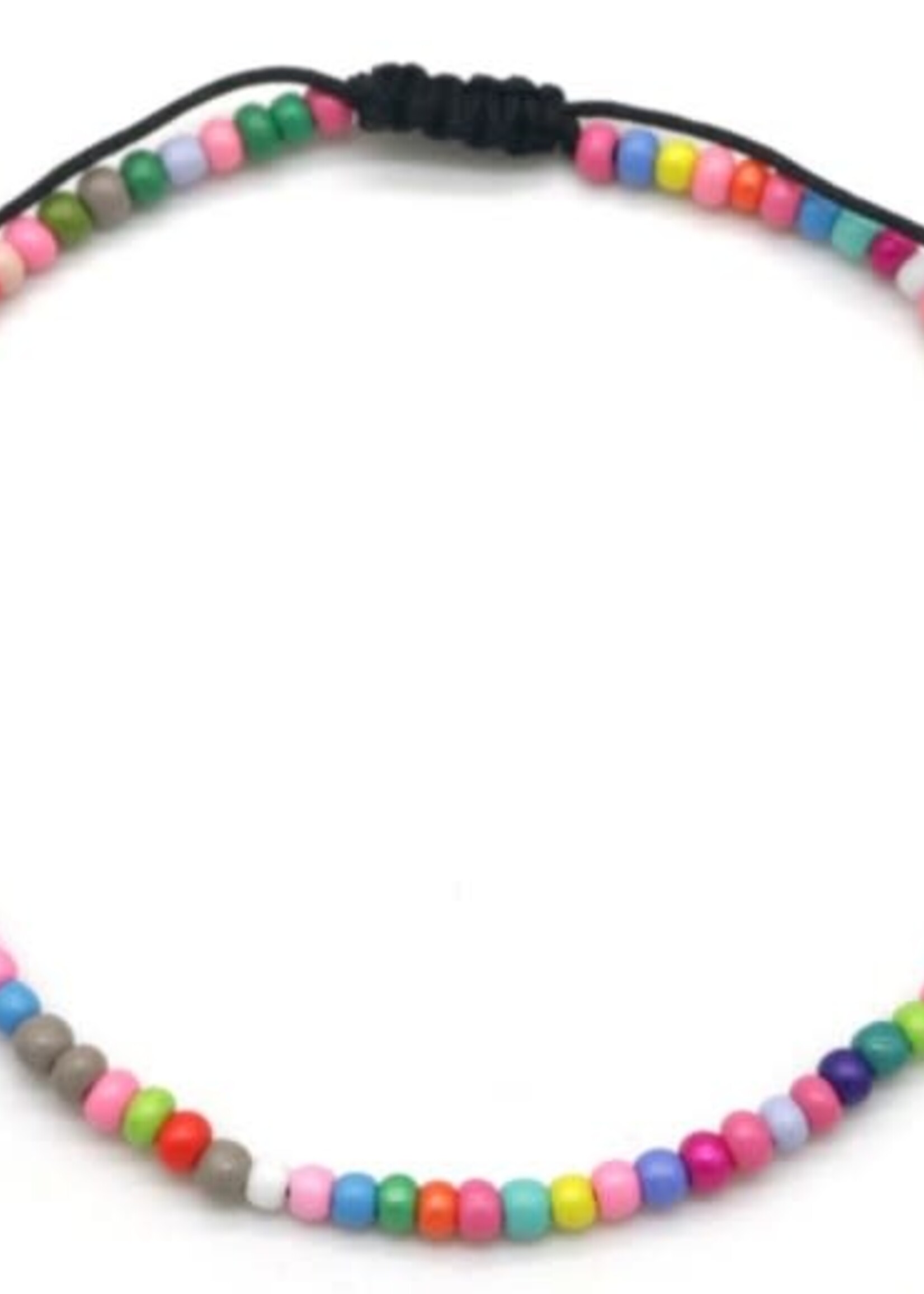 More the Firm Enkelbandje glaskralen