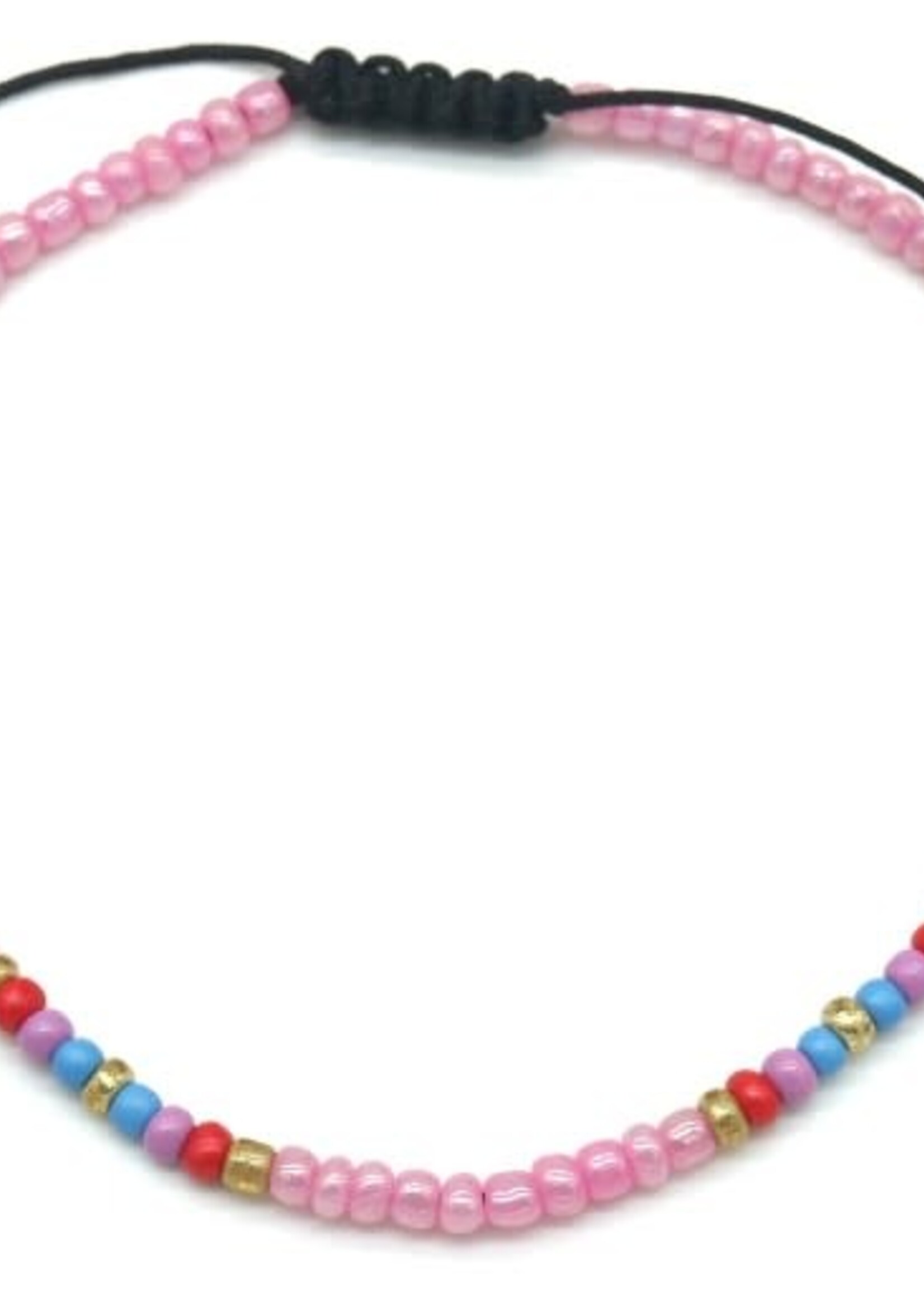 More the Firm Enkelbandje glaskralen