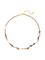 Flo Boutique Ketting Flower beads red