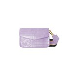 More the Firm Kleine croco tas met bagstrap Lilac