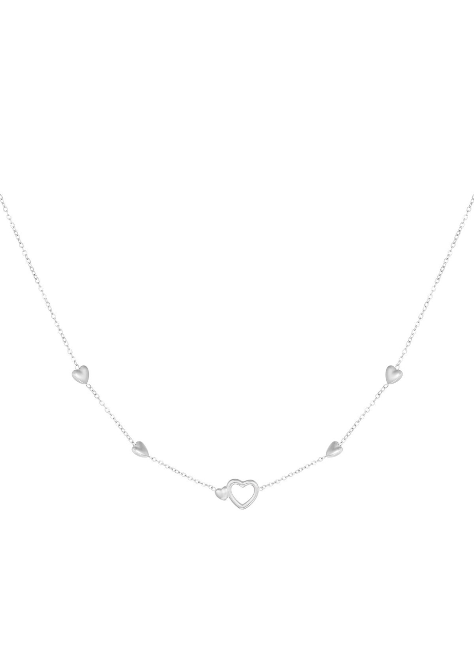 Flo Boutique Ketting All you need is love zilver