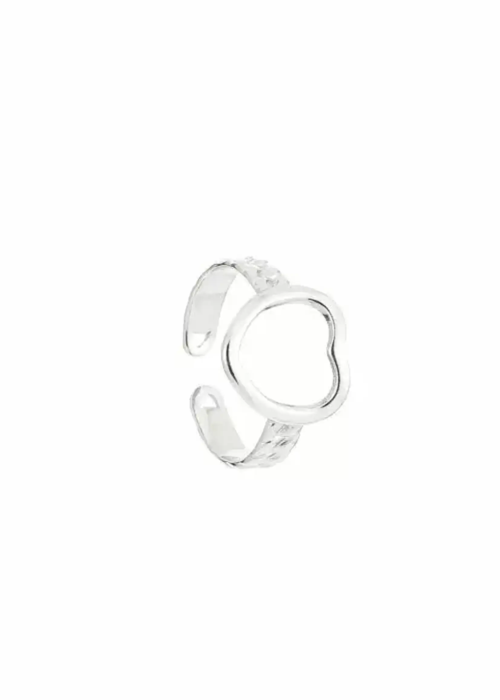 Flo Boutique Ring open heart zilver