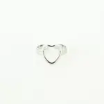 More the Firm Ring open heart zilver