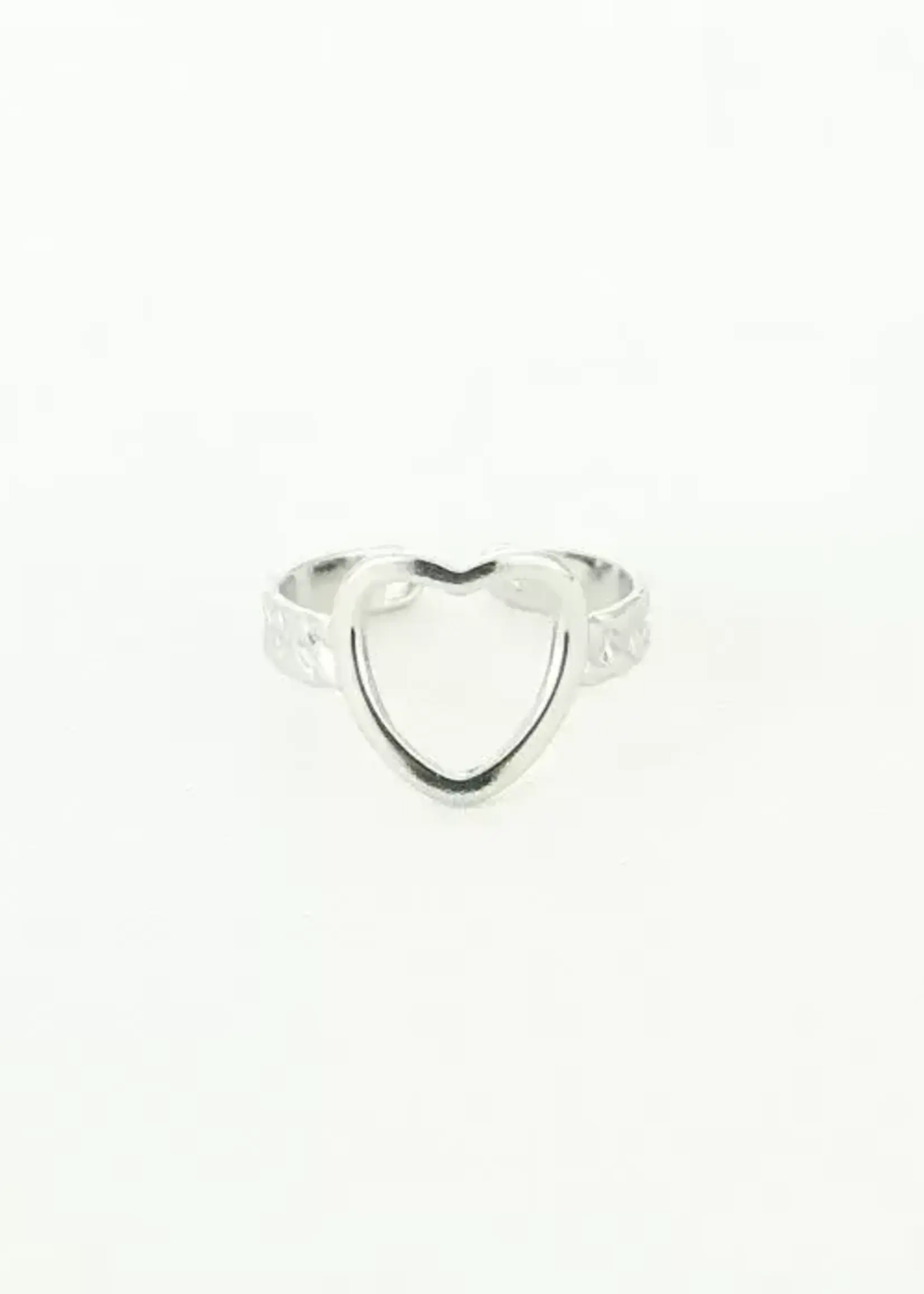 More the Firm Ring open heart zilver