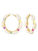 Flo Boutique Creolen colourful shell