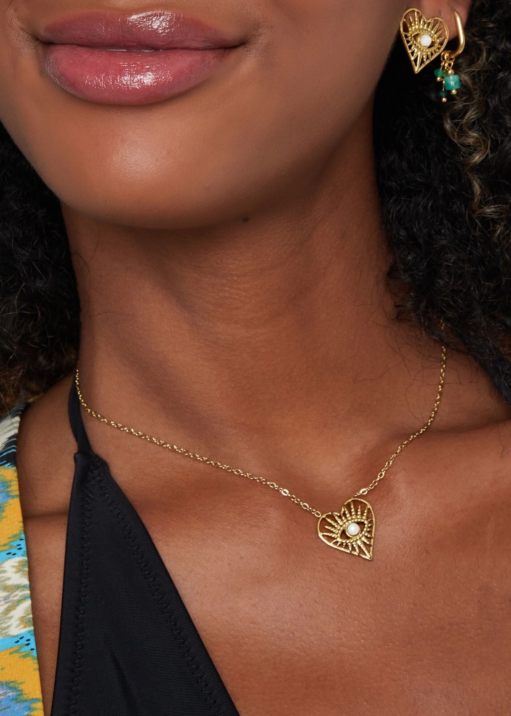 Flo Boutique Ketting Heart with Eye