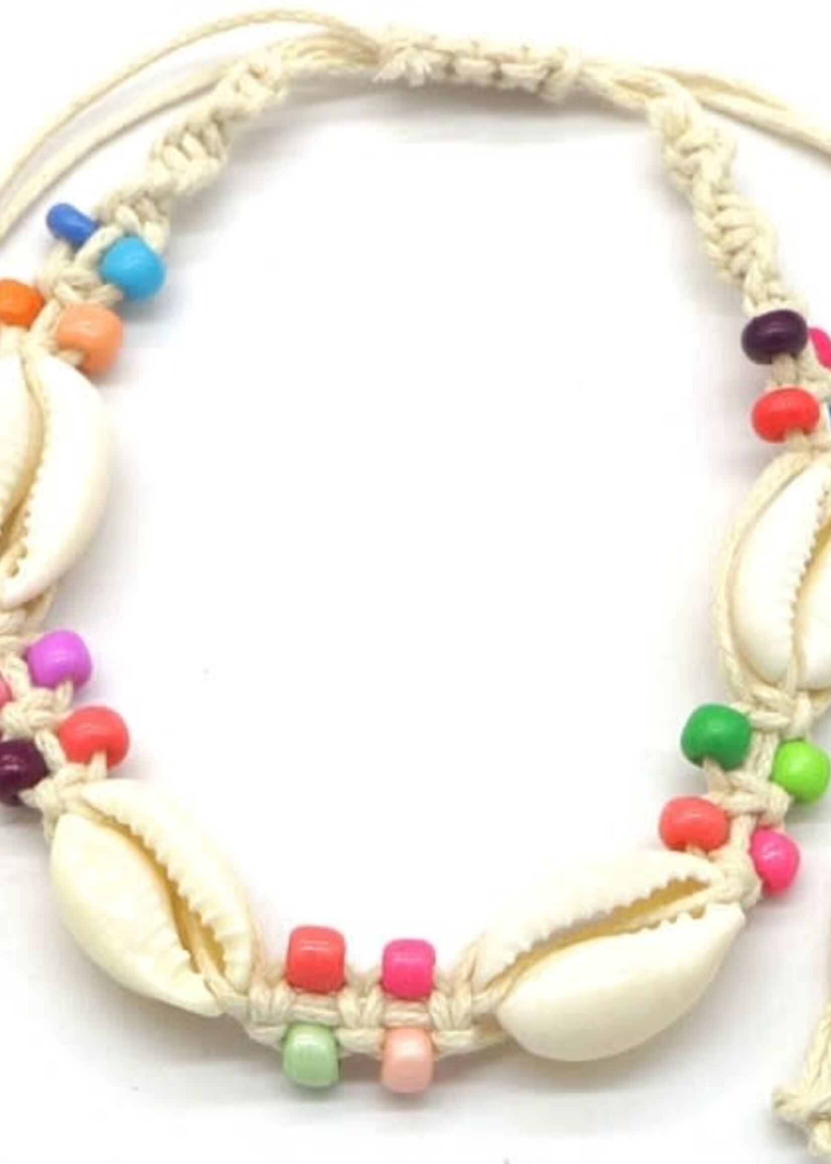 Flo Boutique Enkelbandje shell colour beads