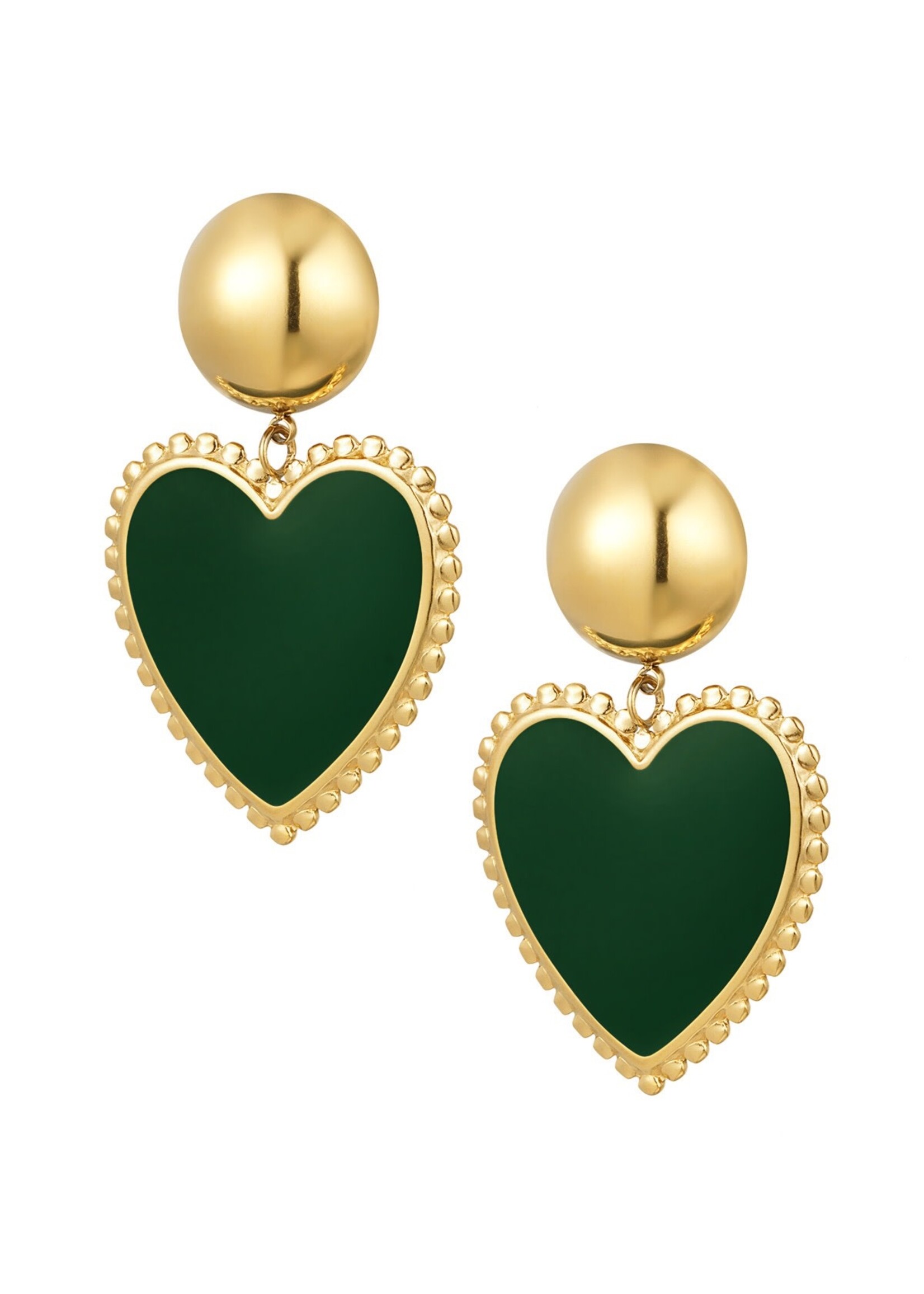 More the Firm Oorbellen coloured heart