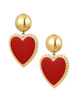 Flo Boutique Oorbellen coloured heart