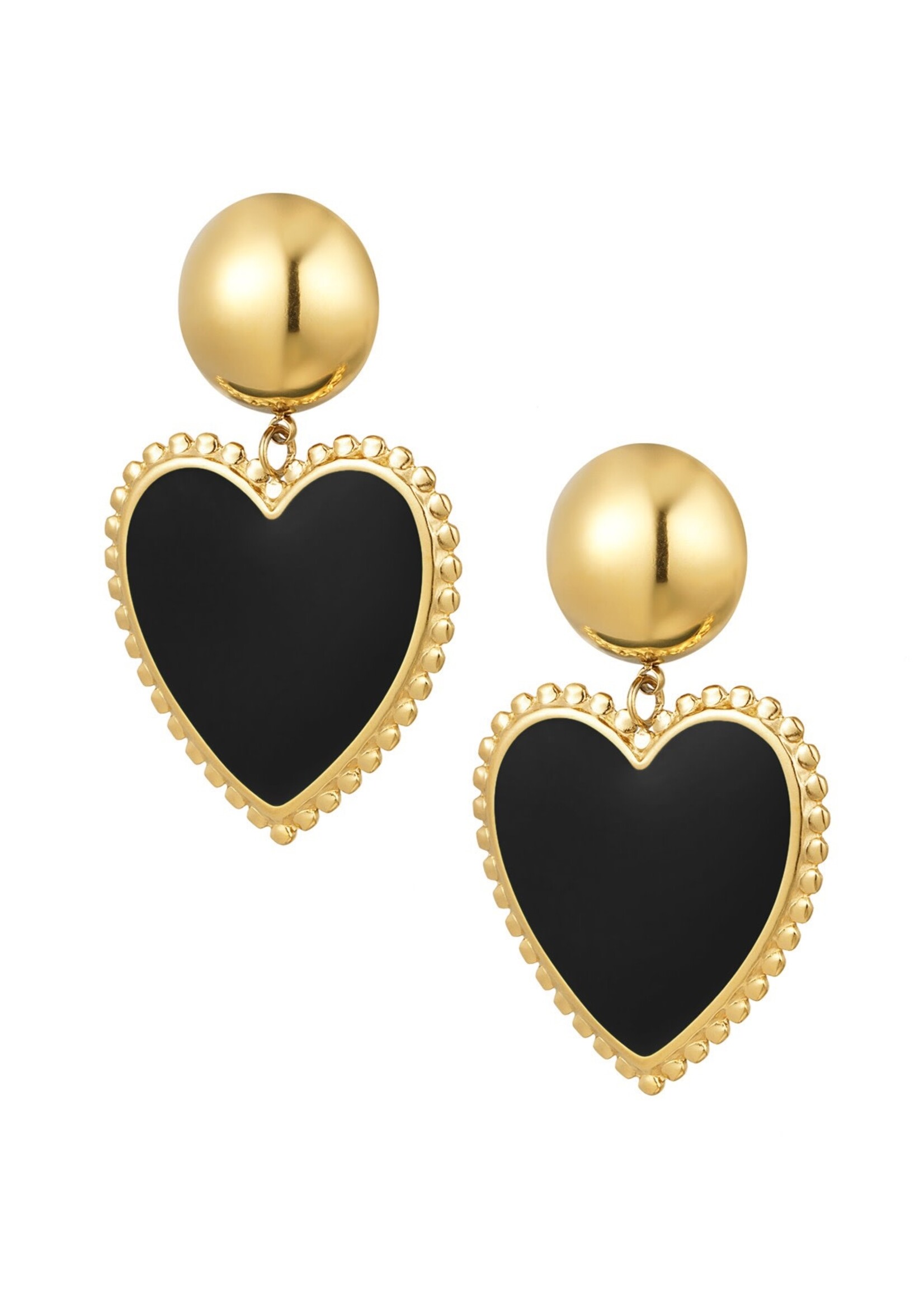 More the Firm Oorbellen coloured heart