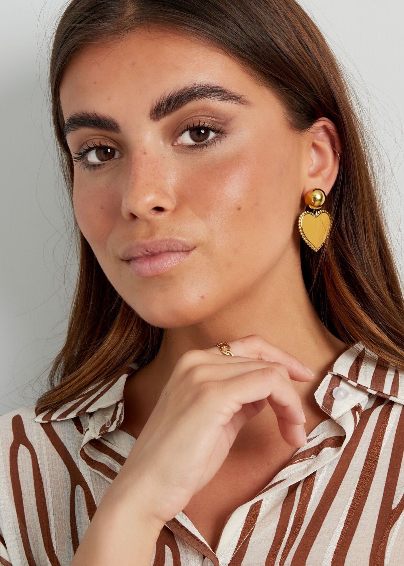 Flo Boutique Oorbellen coloured heart