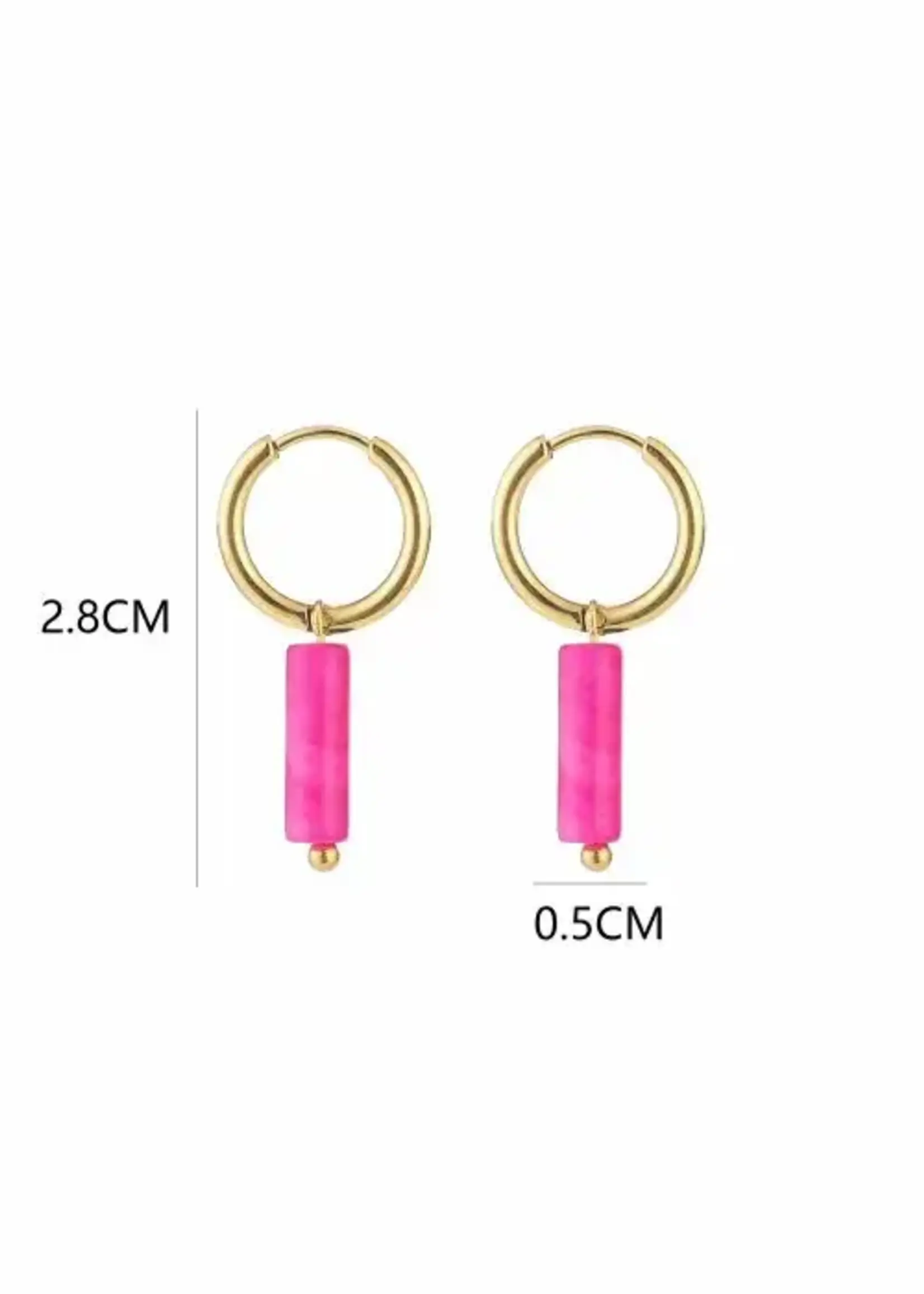 Flo Boutique Oorbellen coloured bar