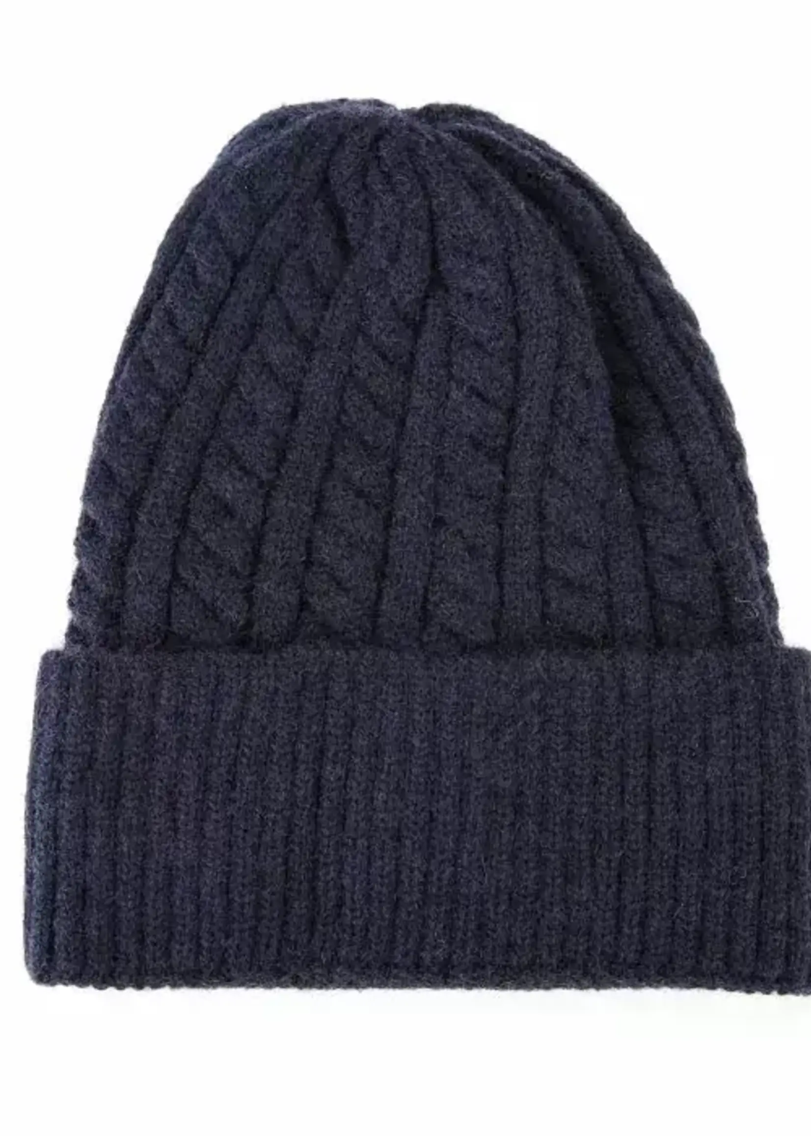 Flo Boutique Basic winter beanie kabel