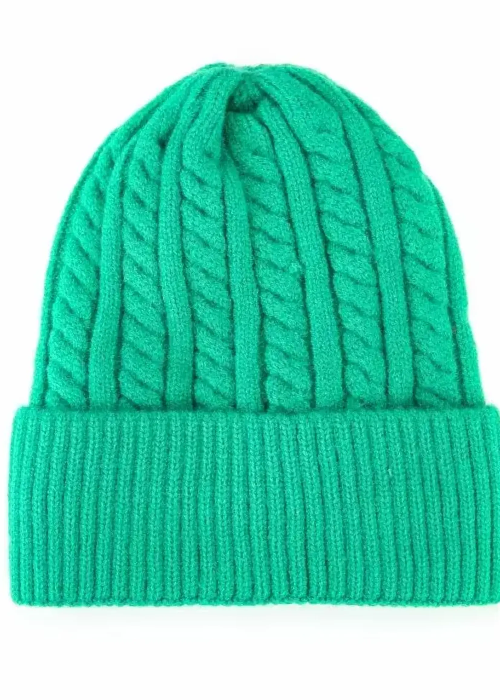 Flo Boutique Basic winter beanie kabel