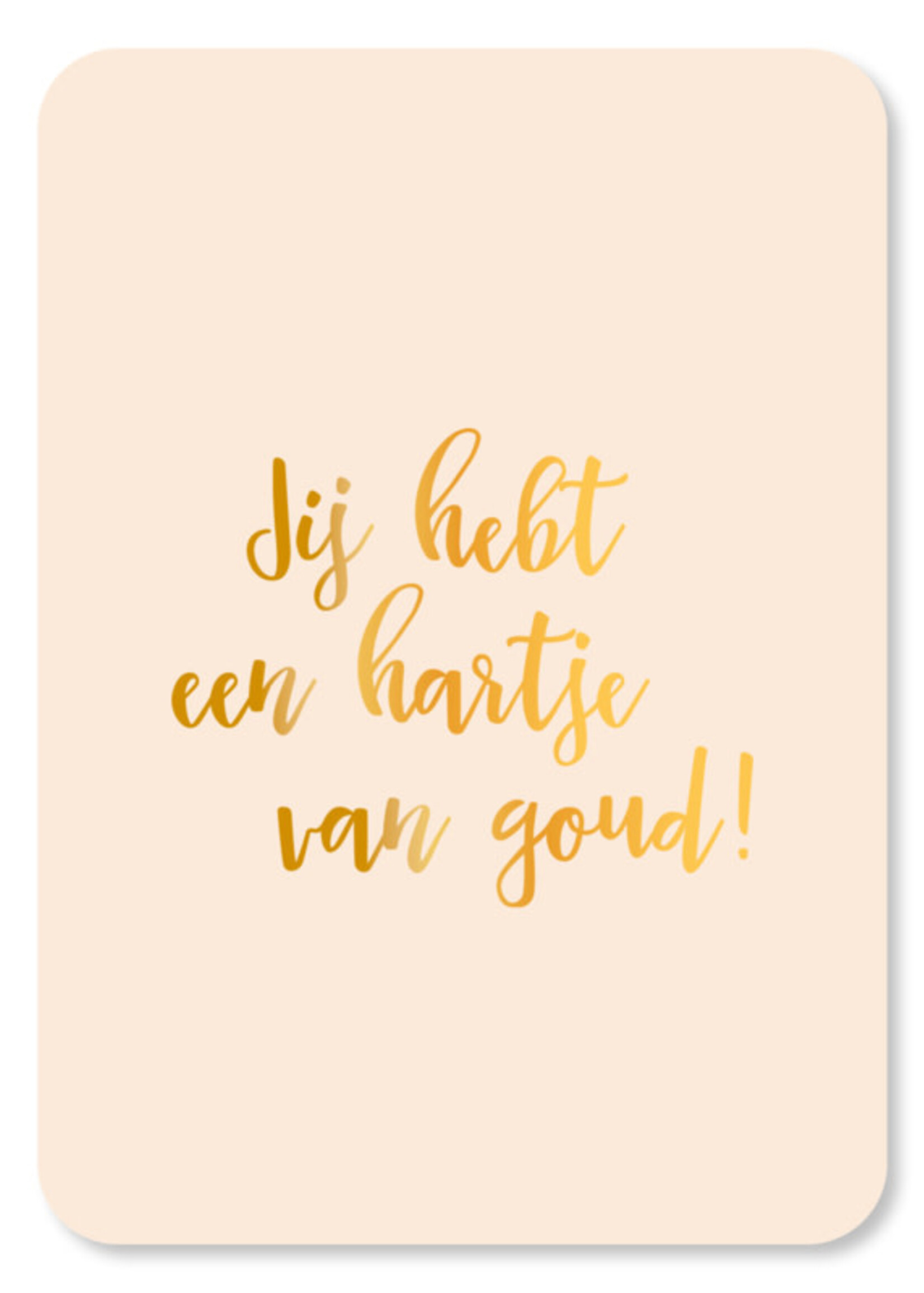 Kaartjes van Maaike Kaart goudfolie KvM