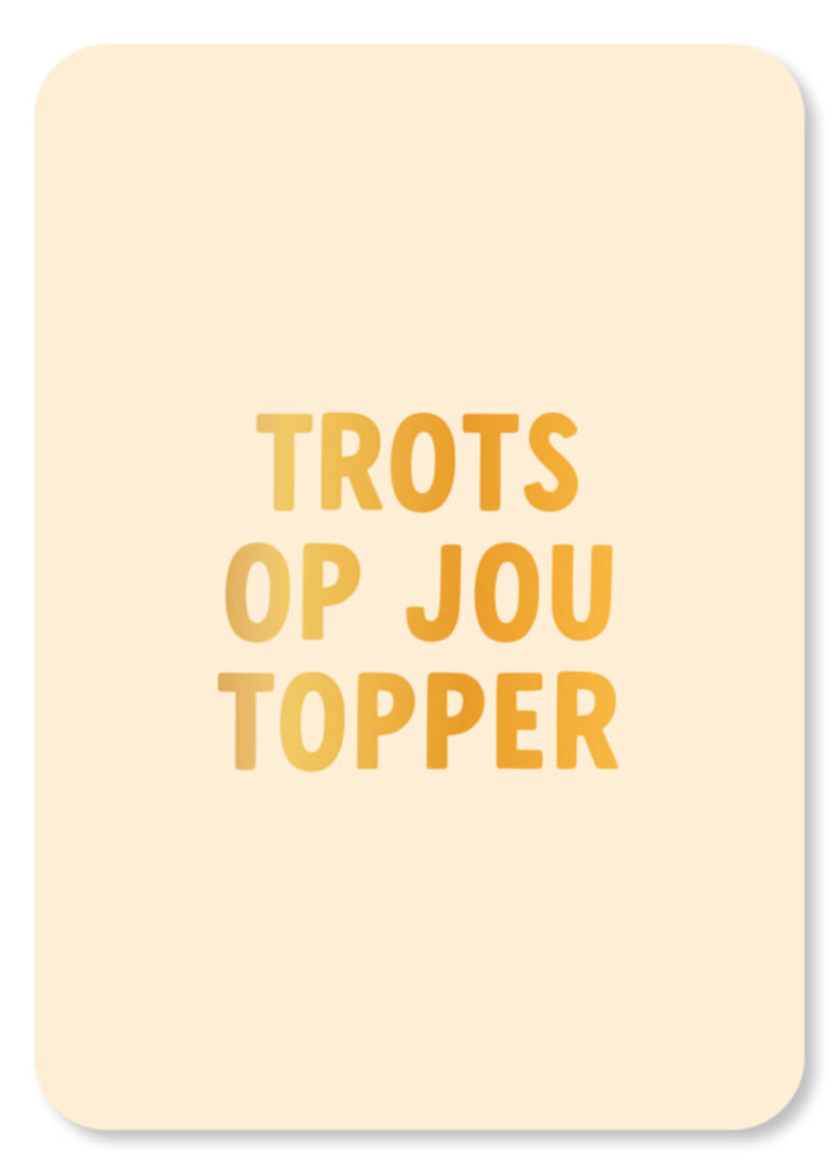 Kaartjes van Maaike Kaart goudfolie KvM