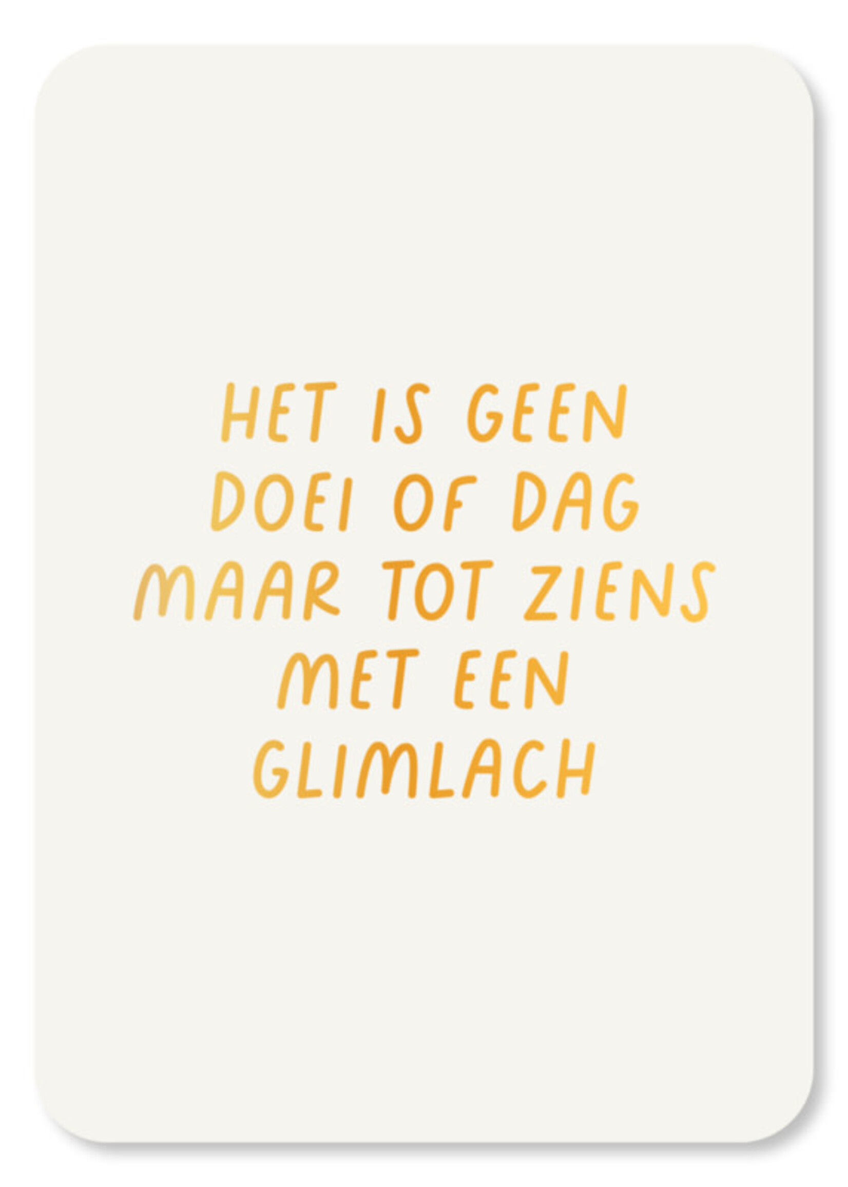 Kaartjes van Maaike Kaart goudfolie KvM