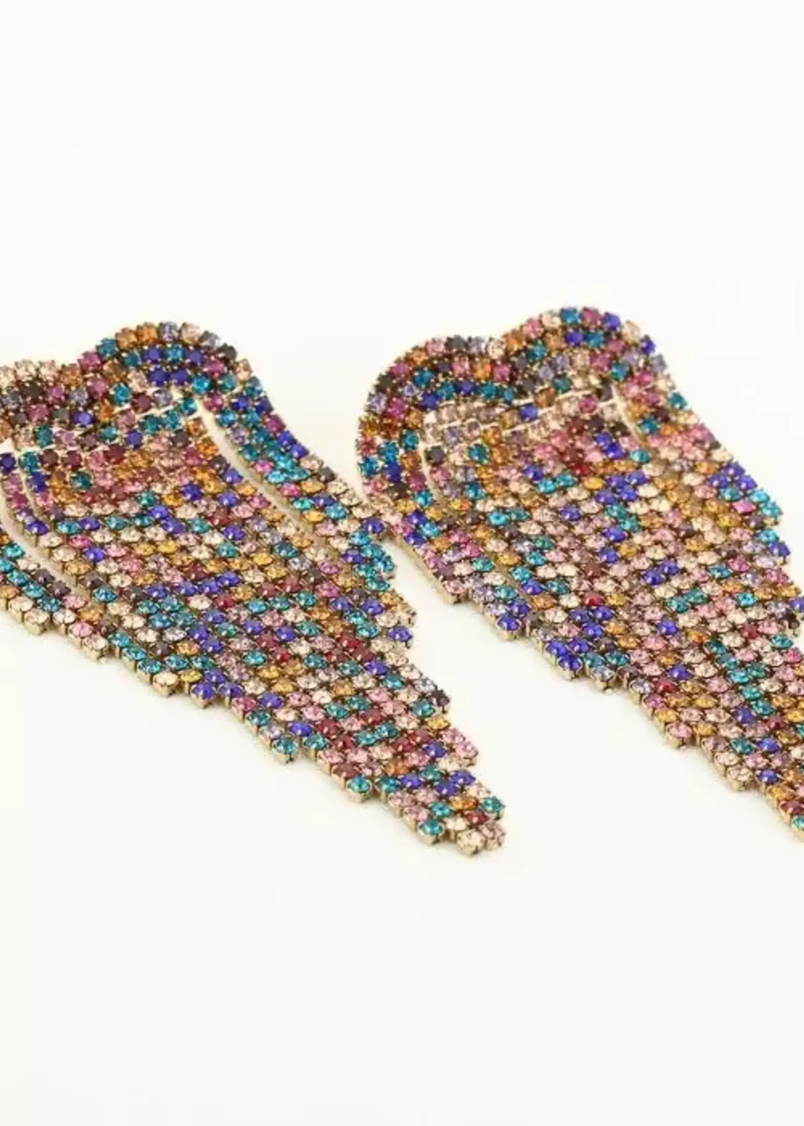 More the Firm Oorbellen big shimmering hearts