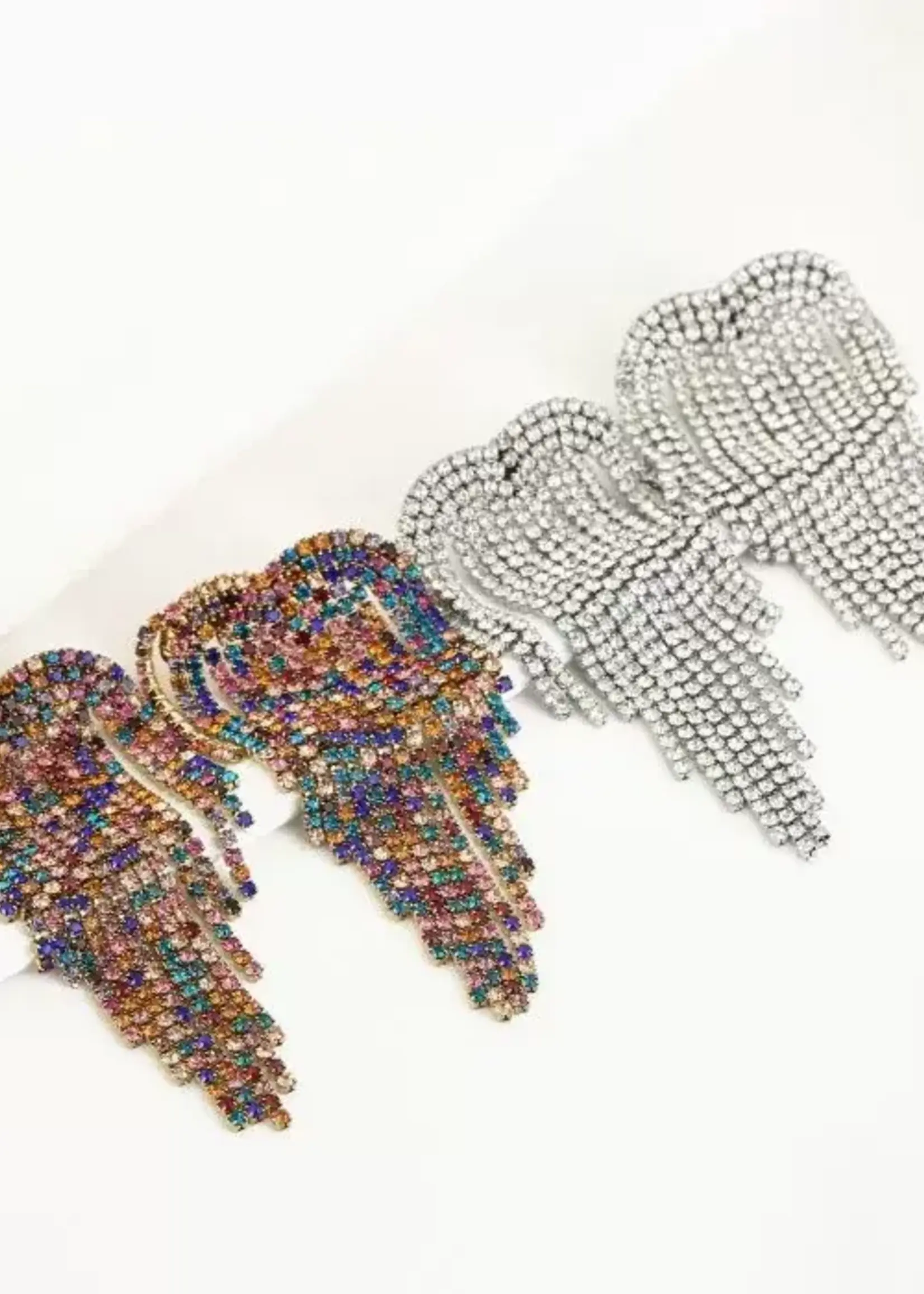 Flo Boutique Oorbellen big shimmering hearts