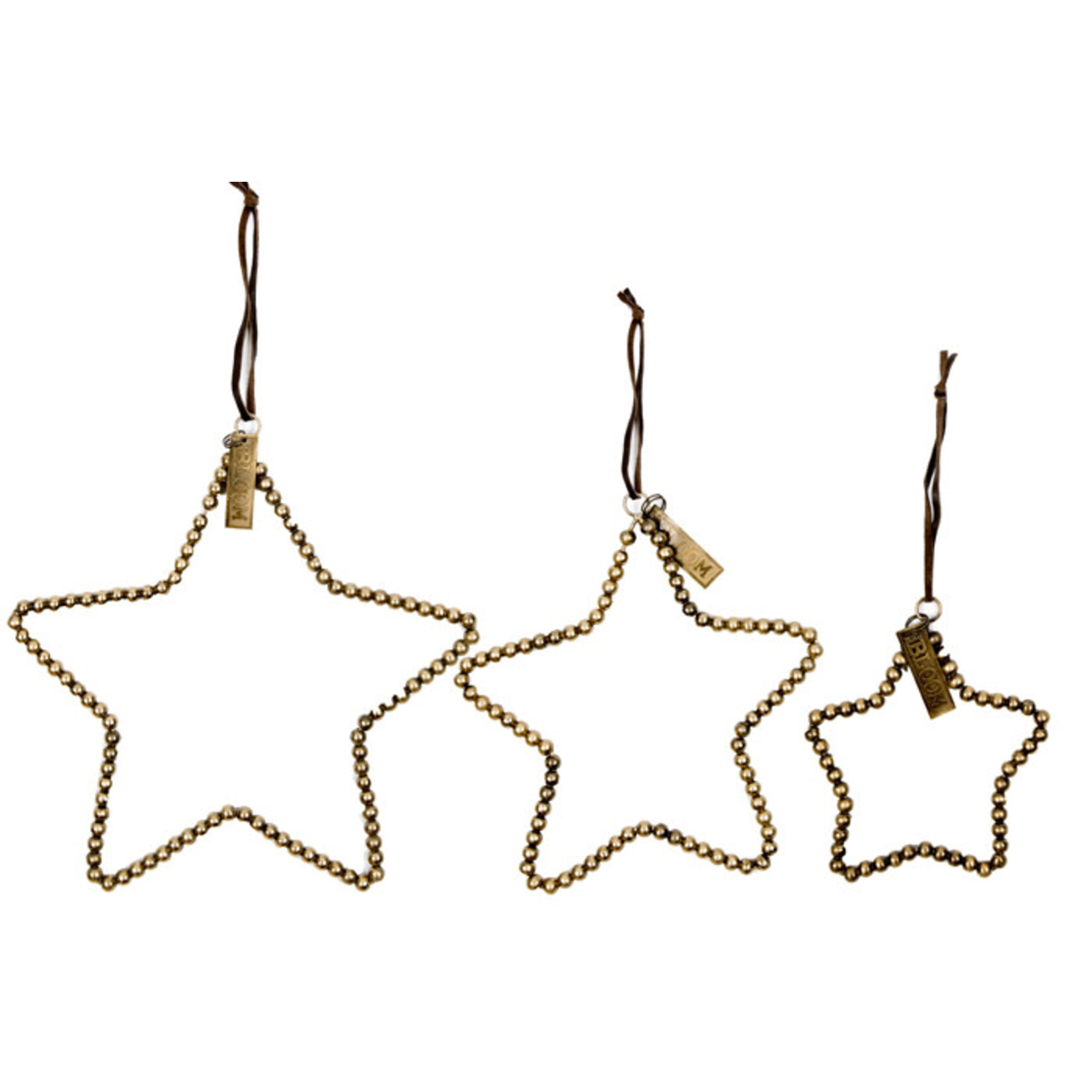 Mrs Bloom Star beads antique gold M