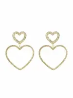 More the Firm Oorbellen shimmering hearts