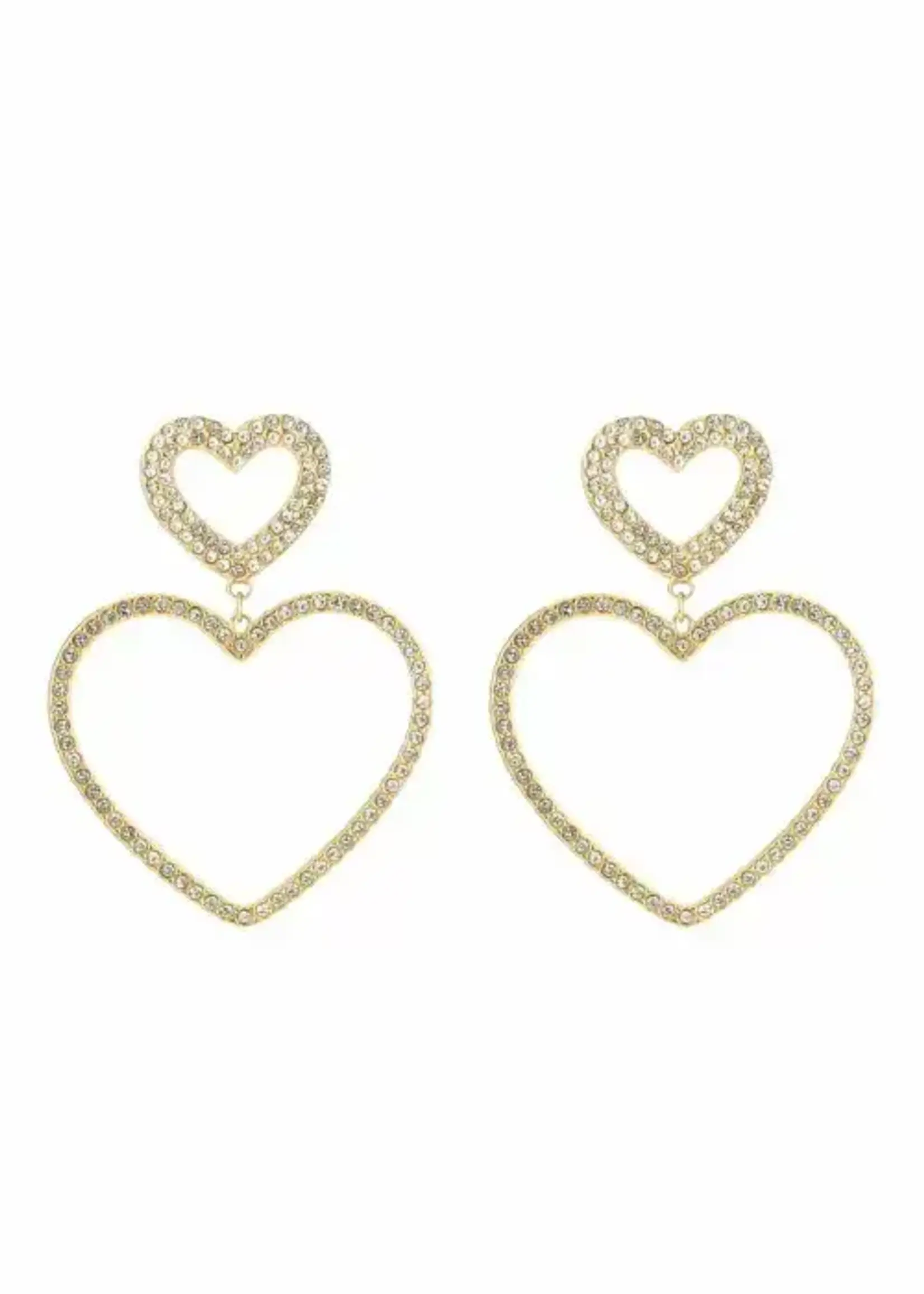 More the Firm Oorbellen shimmering hearts