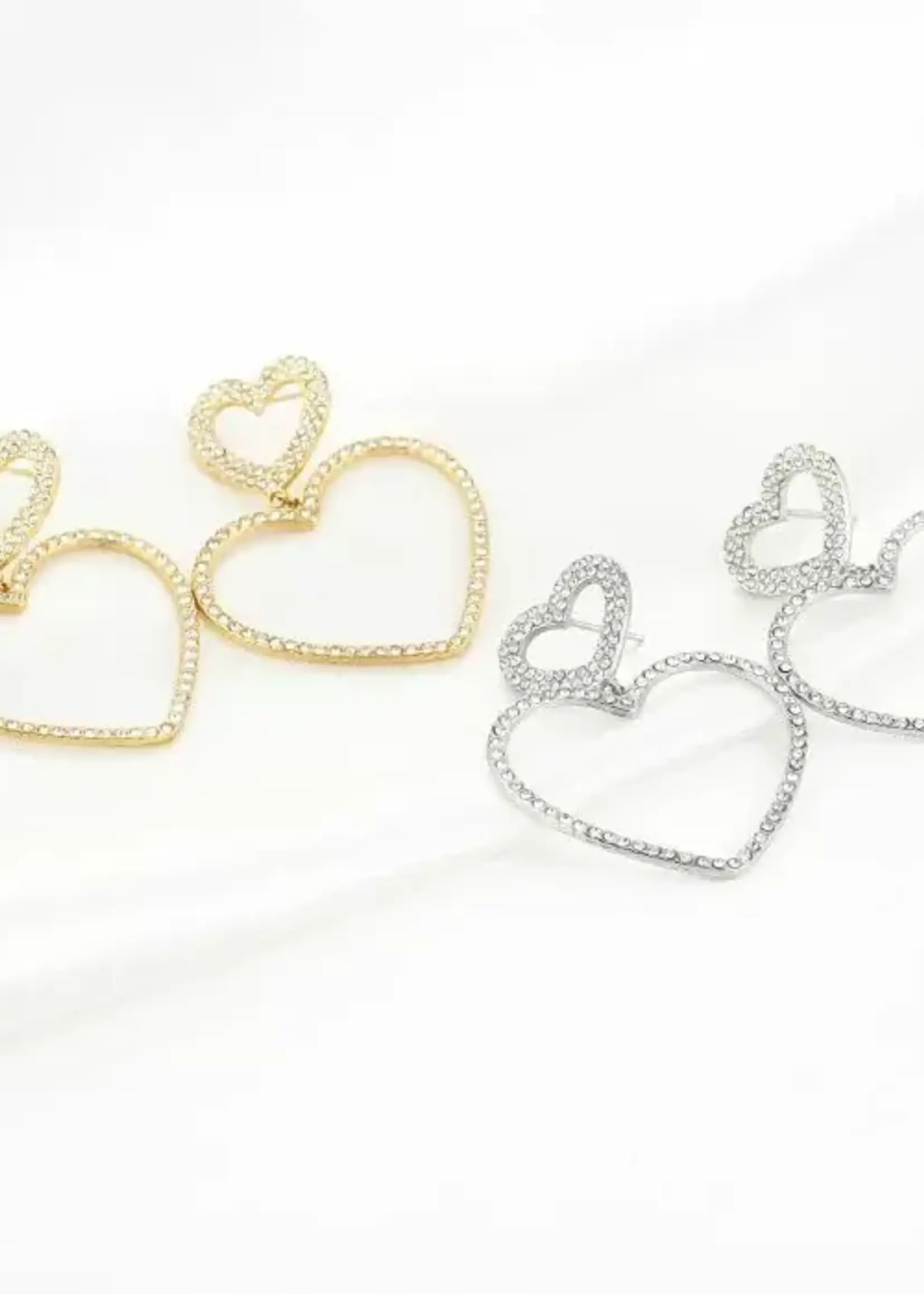 Flo Boutique Oorbellen shimmering hearts