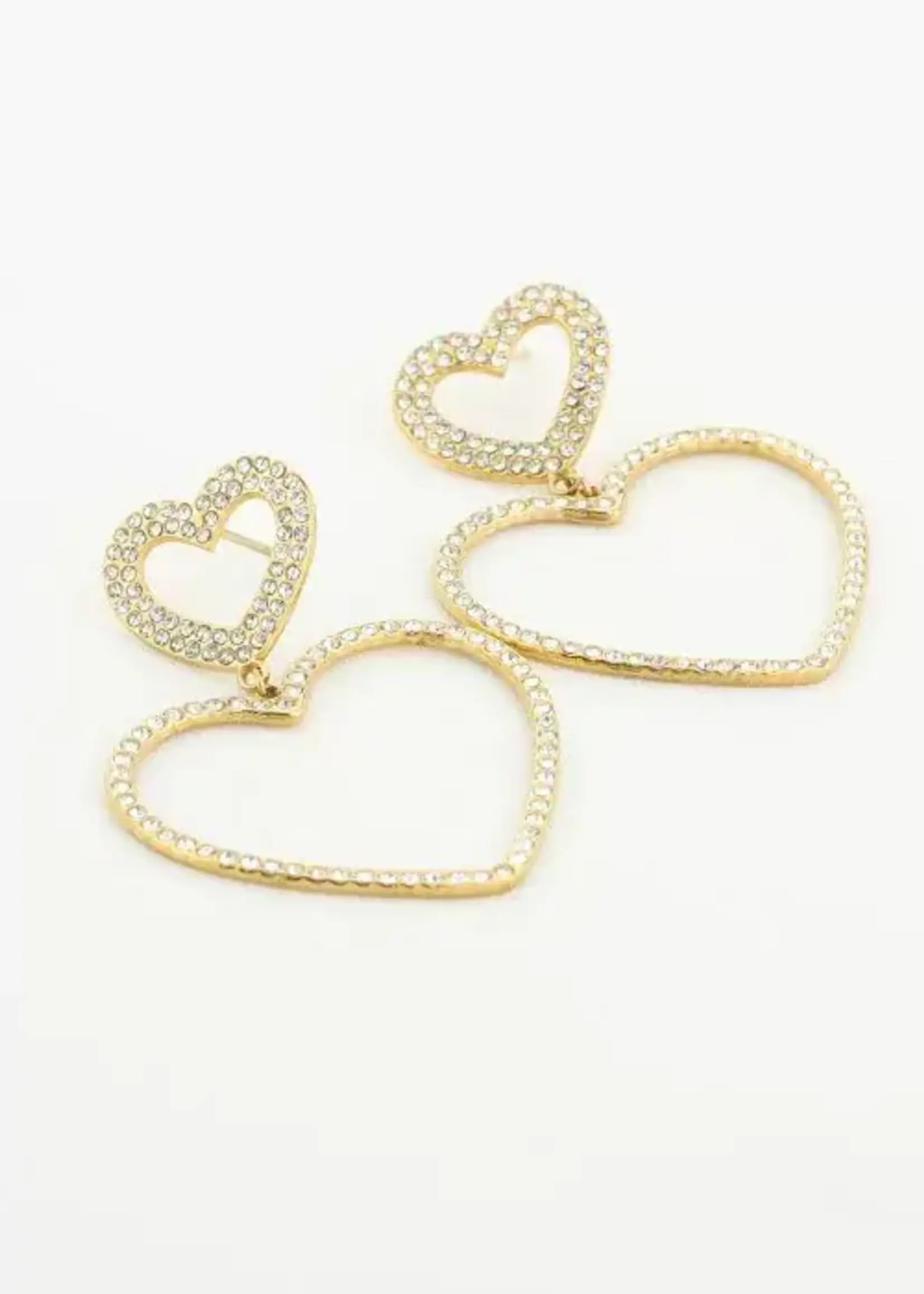 More the Firm Oorbellen shimmering hearts