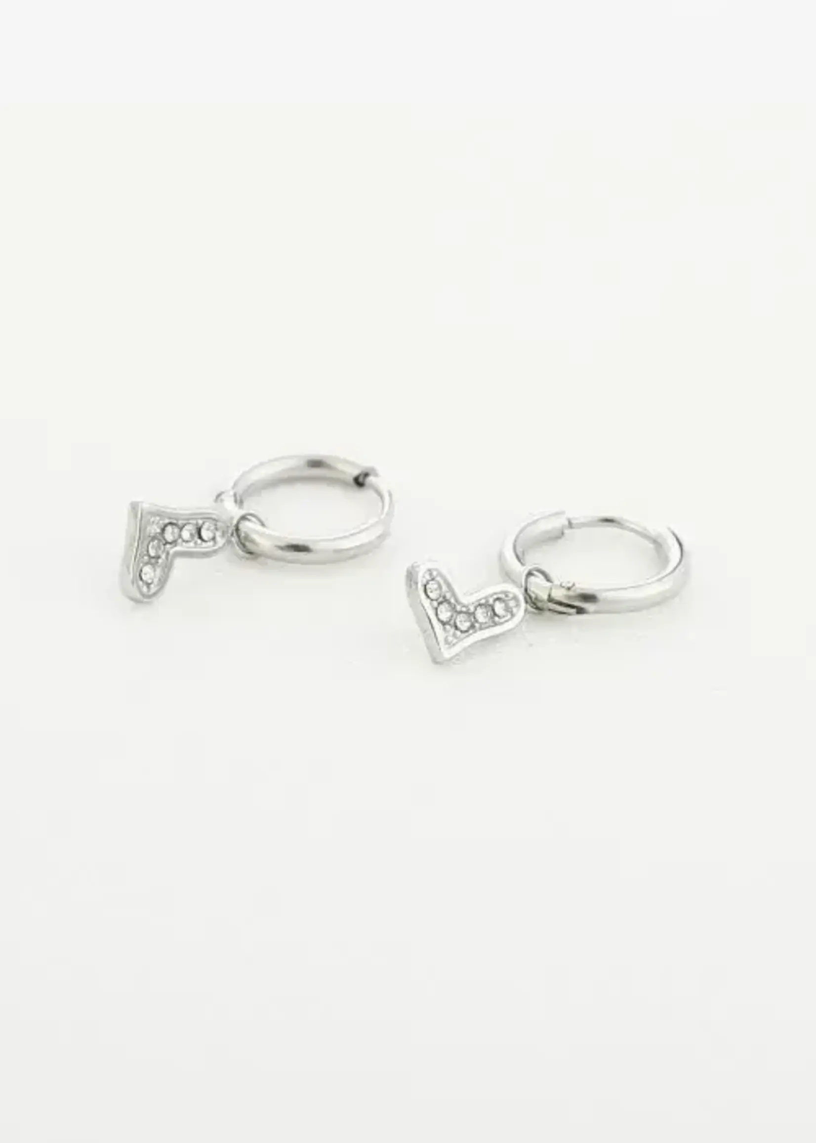 Flo Boutique Oorbellen glitter hearts