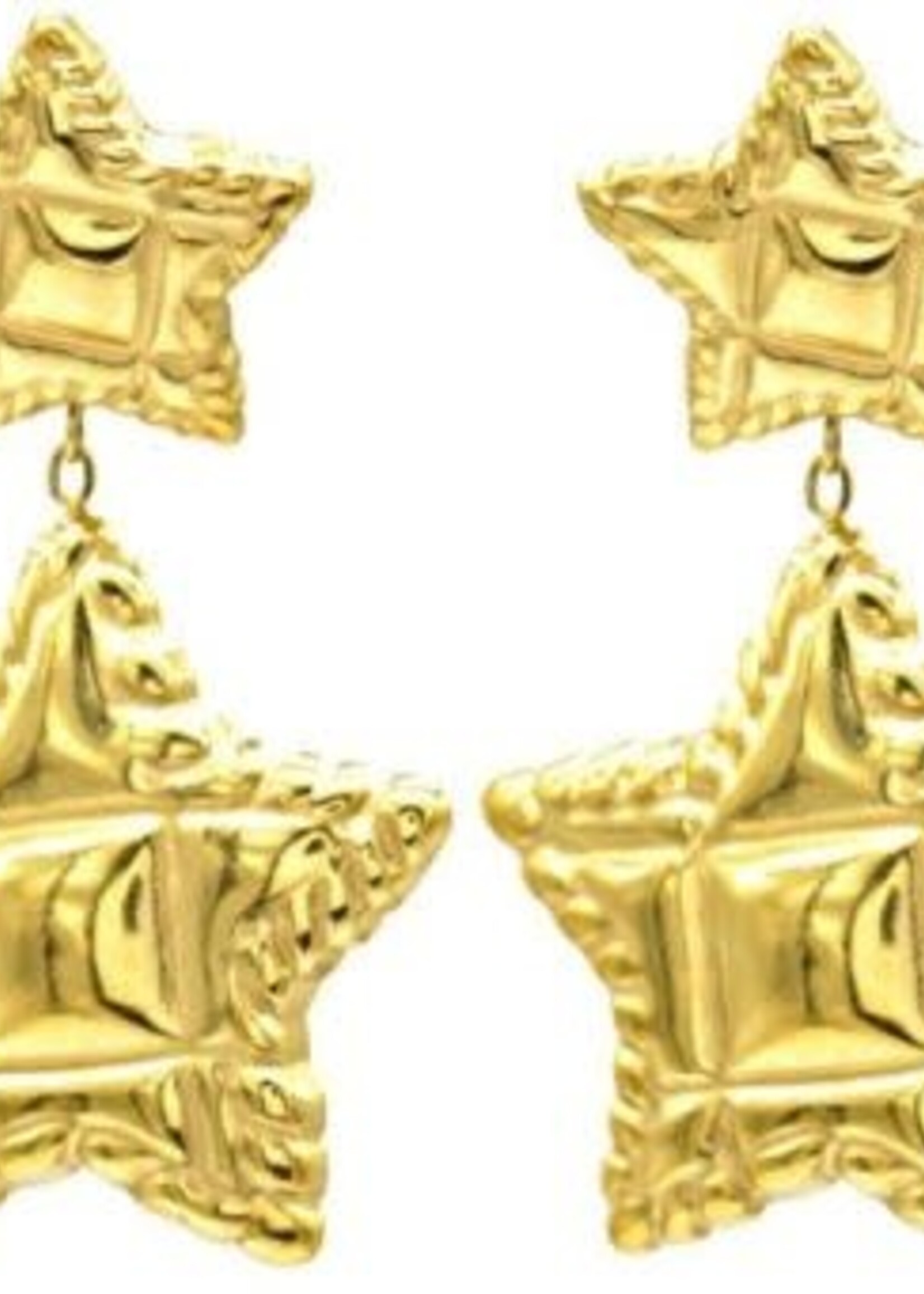 Flo Boutique Oorbellen double stars