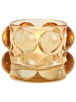 Windlicht Bubble ochre laag