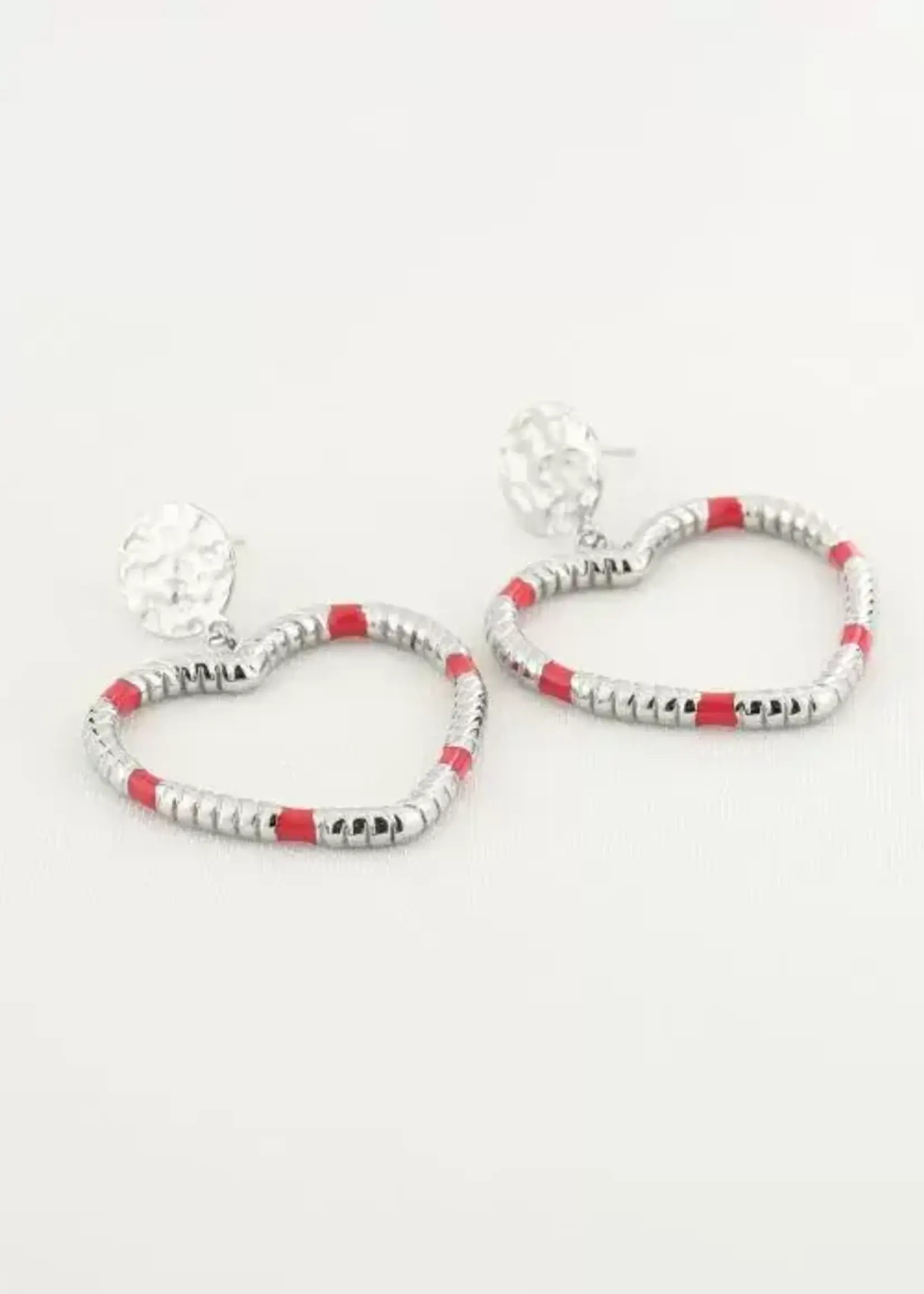 Flo Boutique Oorbellen red heart