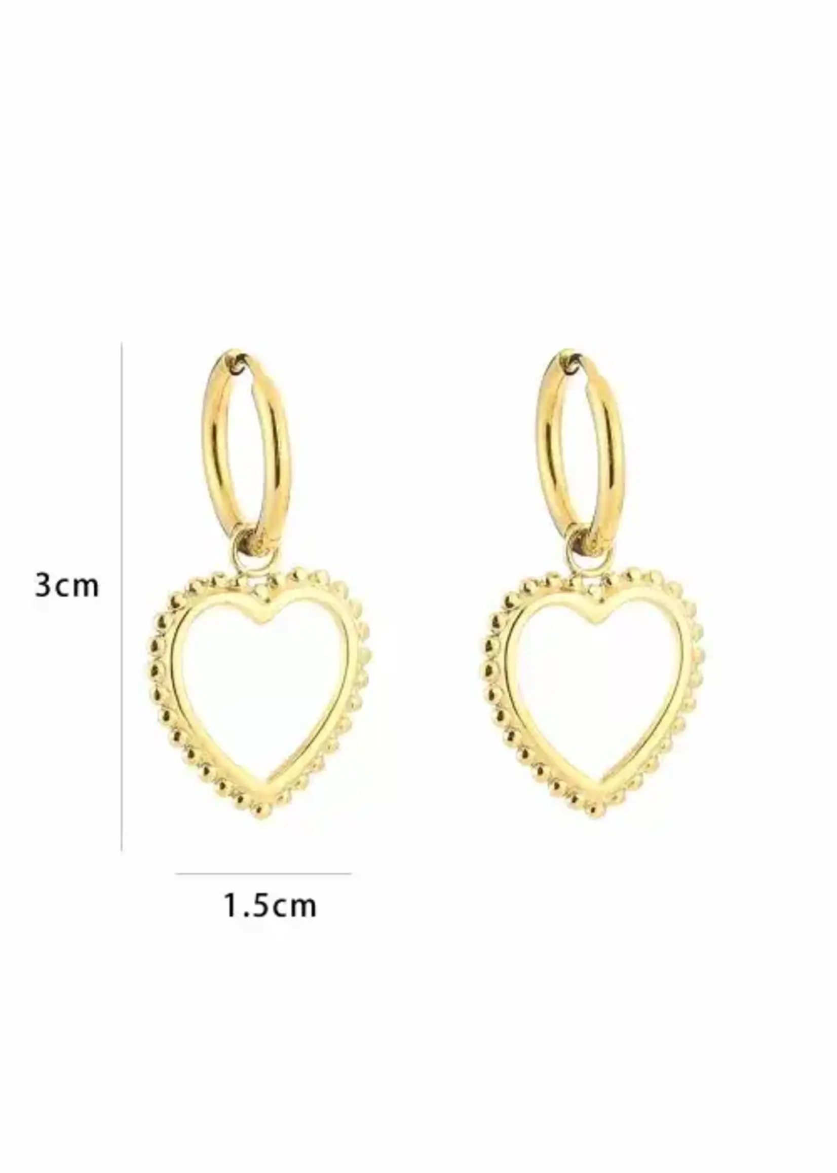 Flo Boutique Oorbellen lovely heart