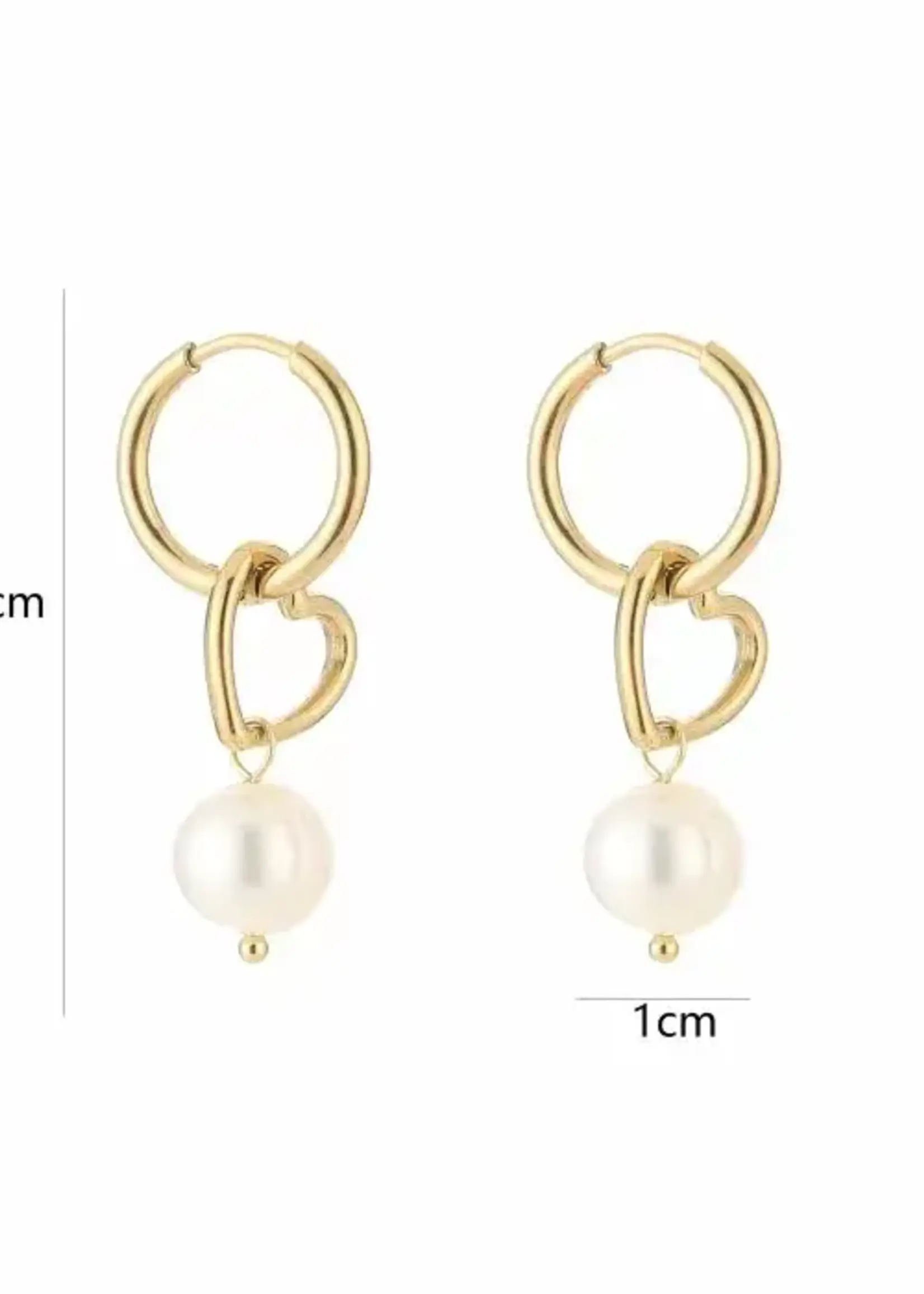 More the Firm Oorbellen hearty pearl