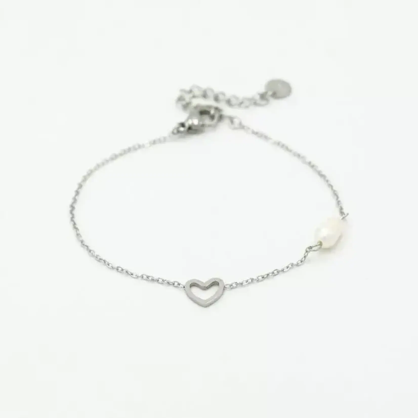 More the Firm Armband heart and pearl