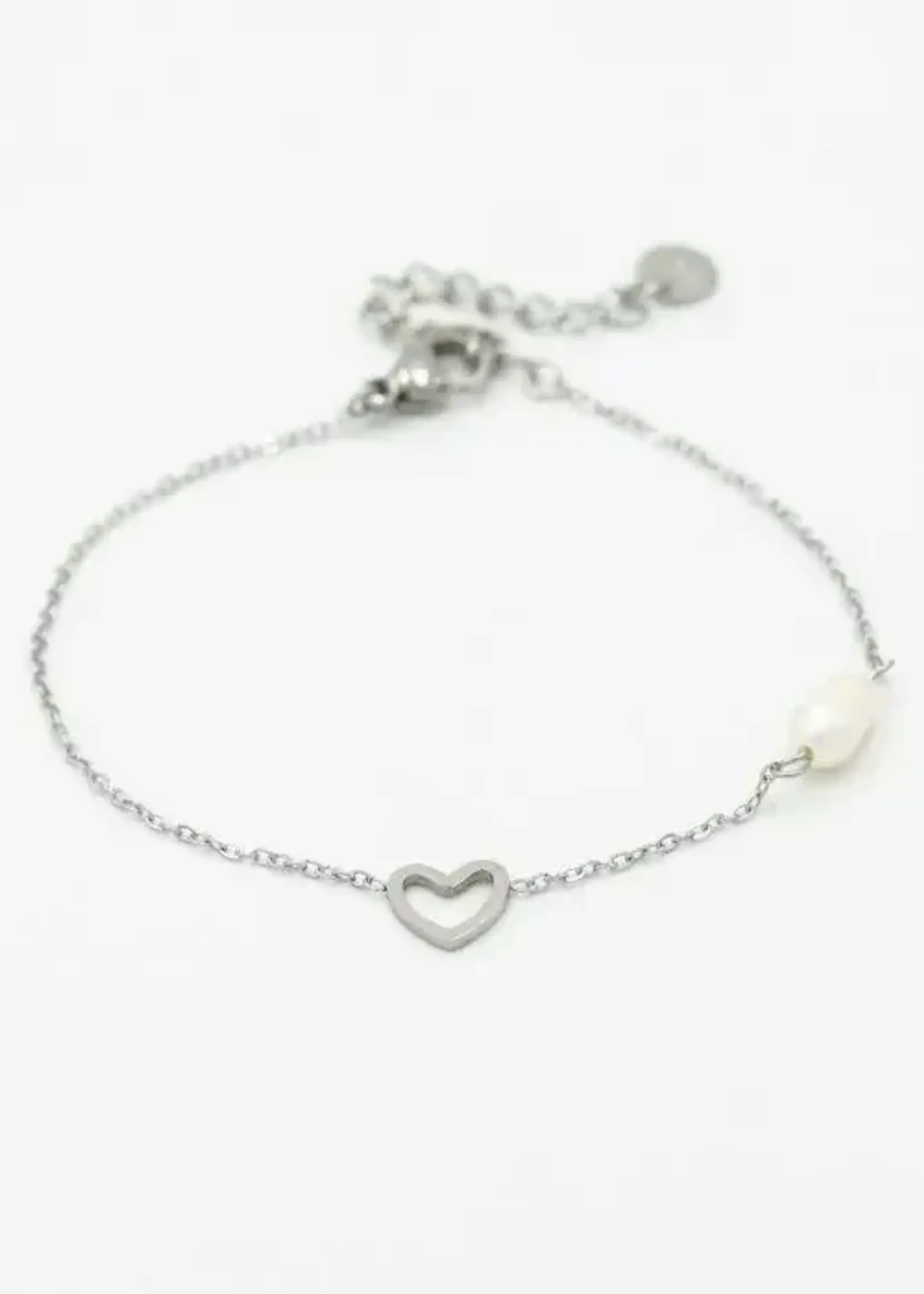 Flo Boutique Armband heart and pearl