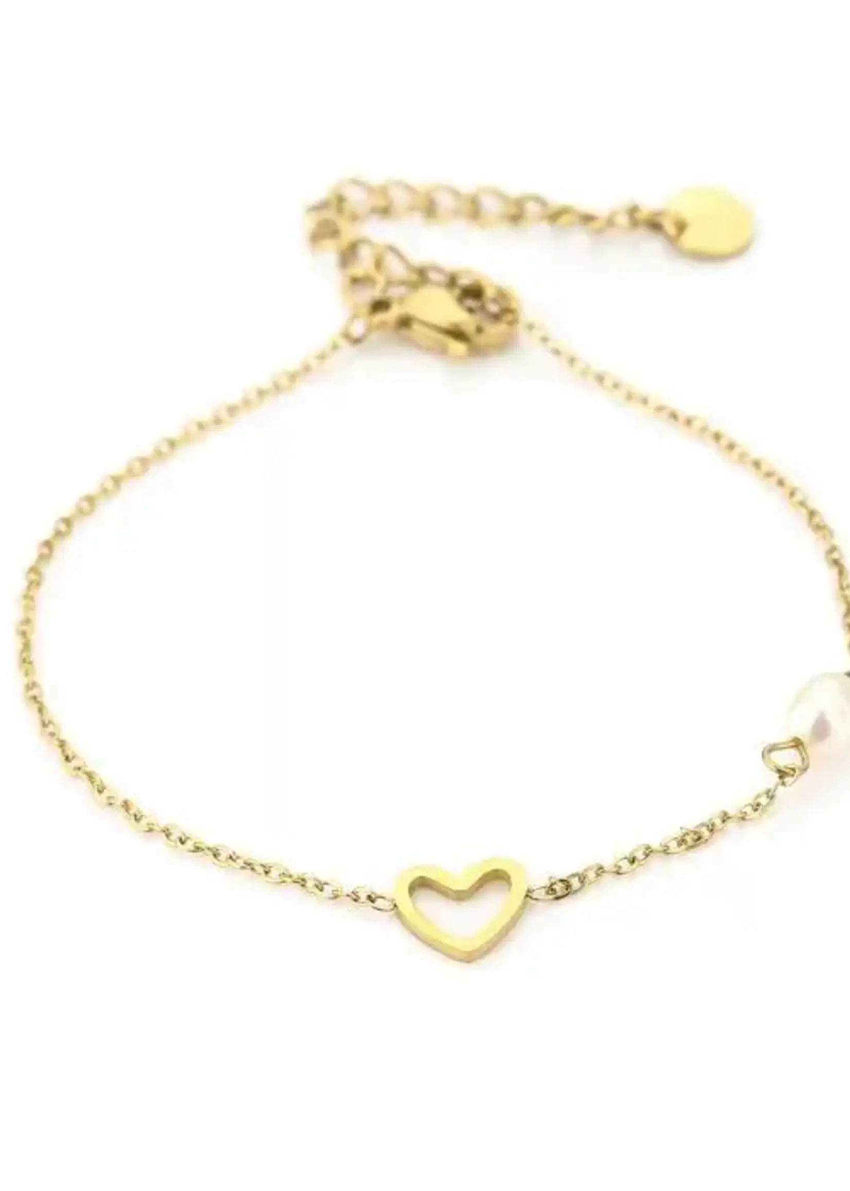 More the Firm Armband heart and pearl