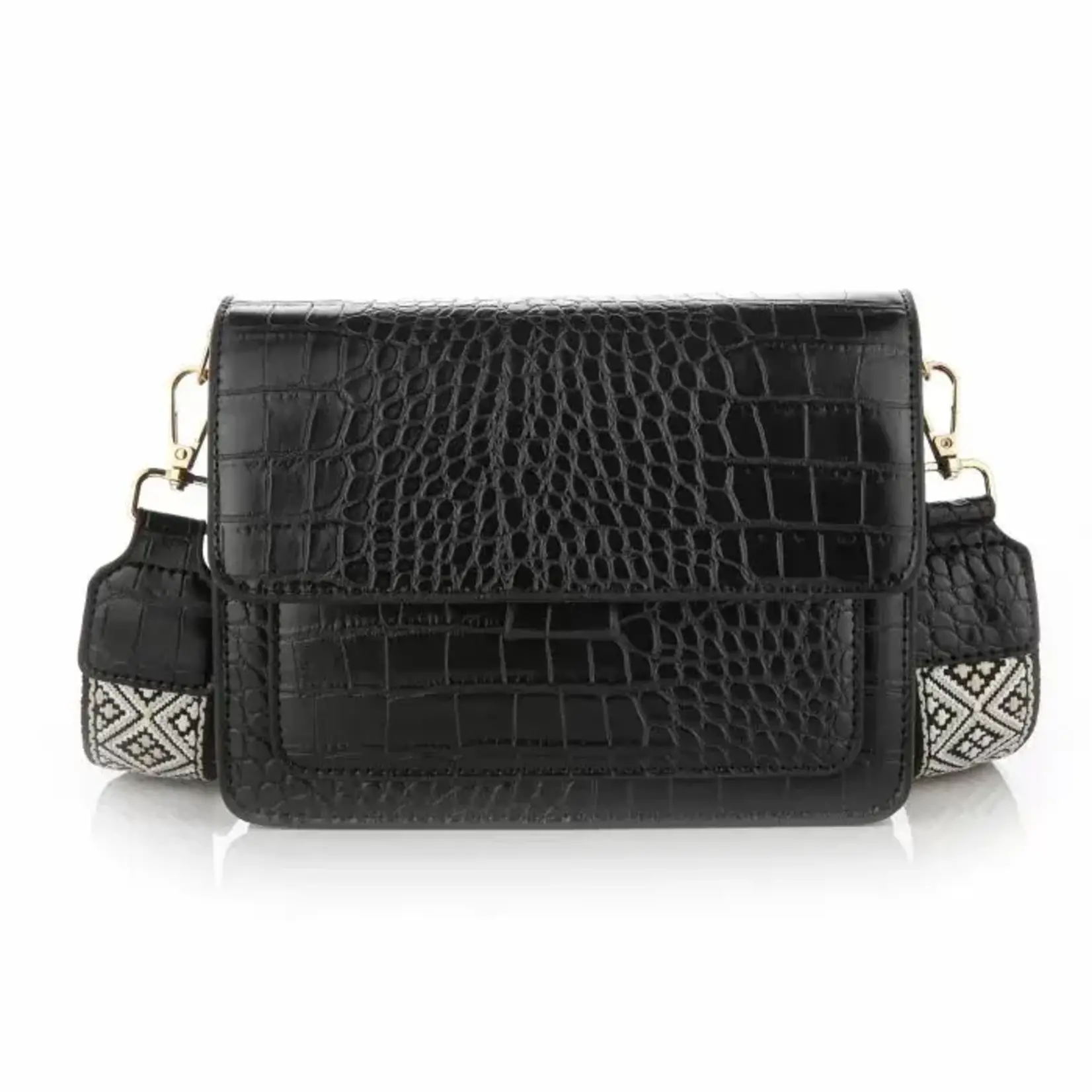 More the Firm Tas croco luxe band black