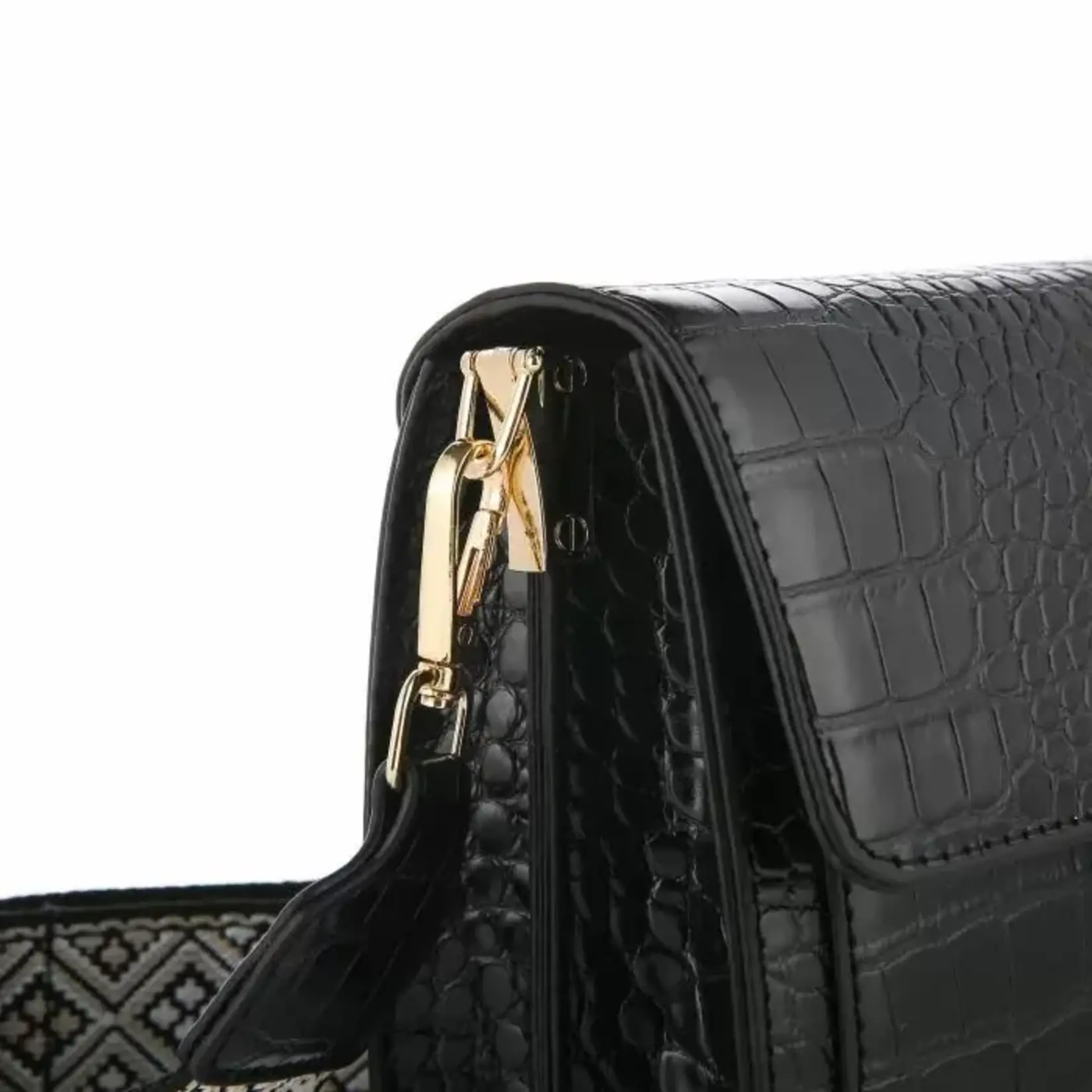 More the Firm Tas croco luxe band White