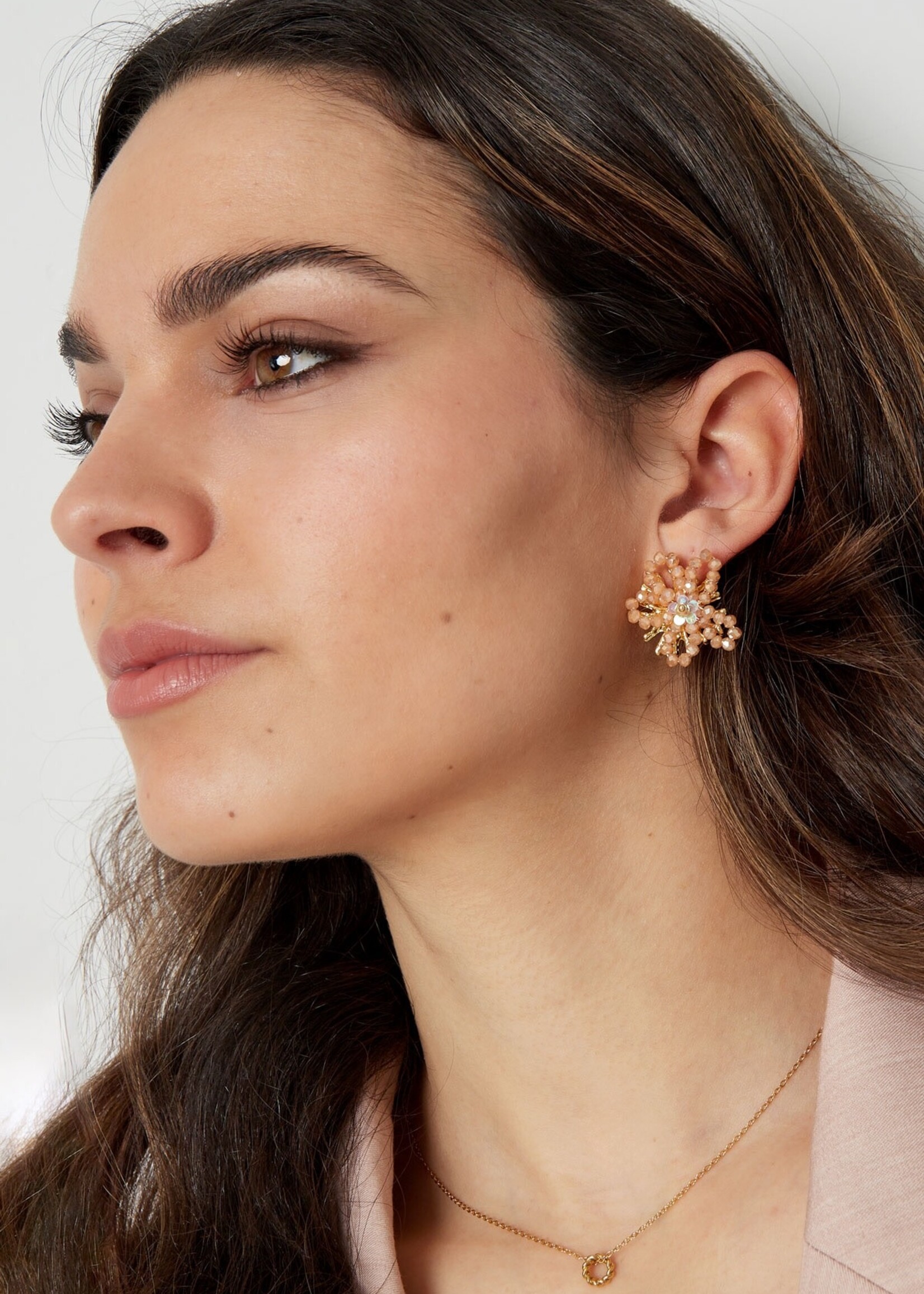 Flo Boutique Oorbelen kralen bloem