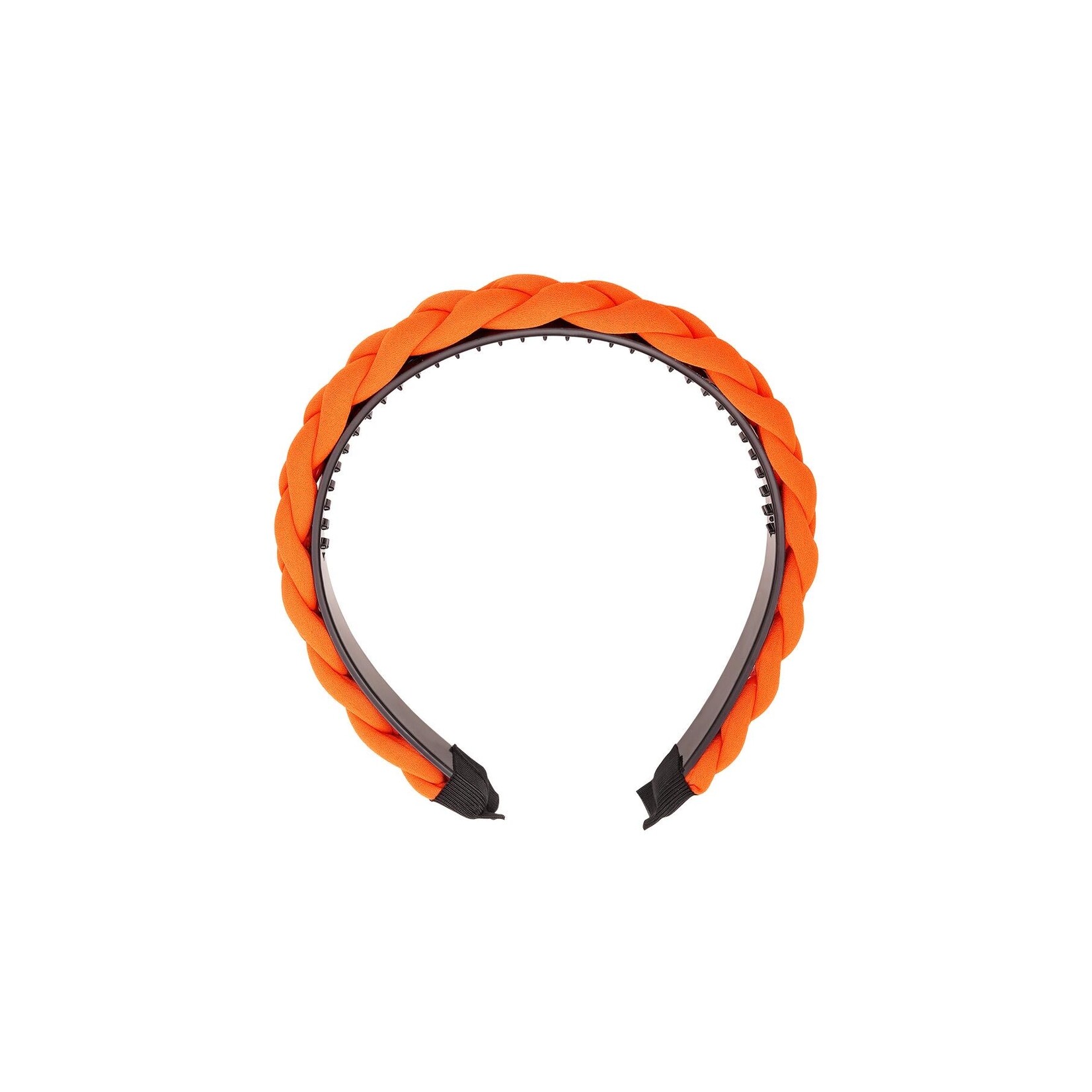 More the Firm Haarband gevlochten oranje