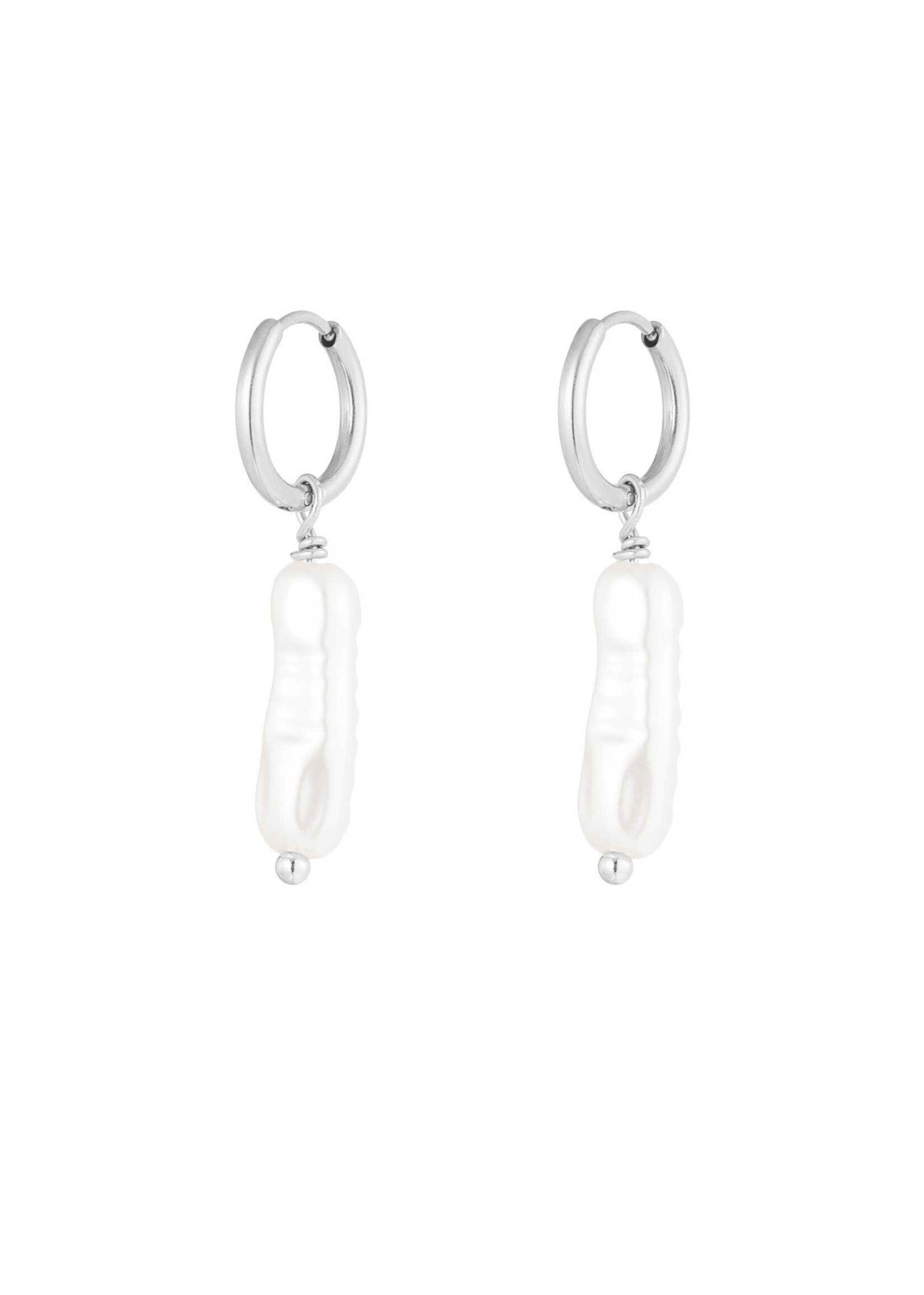 More the Firm Oorbellen long pearl