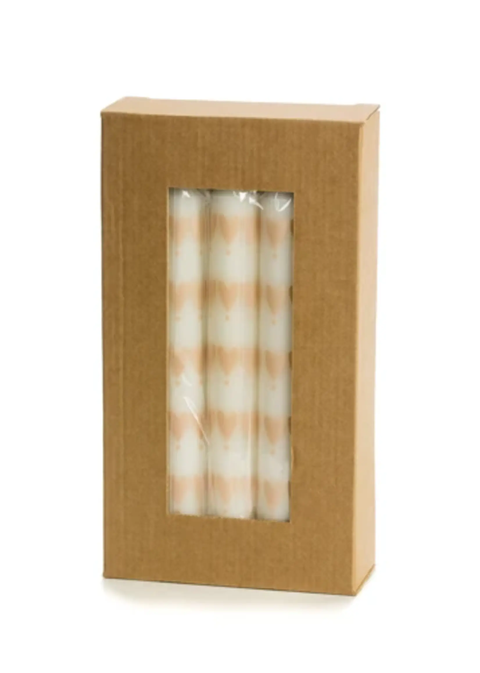 Rustik Lys Dinerkaars Hearts Dot