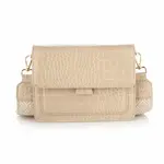 More the Firm Tas croco luxe band Beige