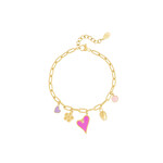 More the Firm Armband pink charms