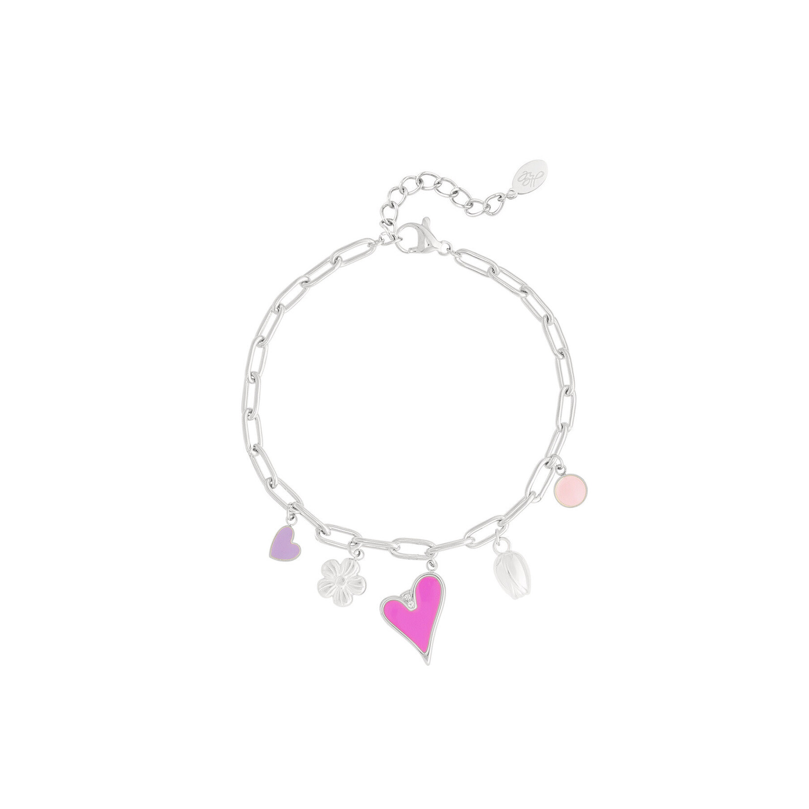 More the Firm Armband pink charms