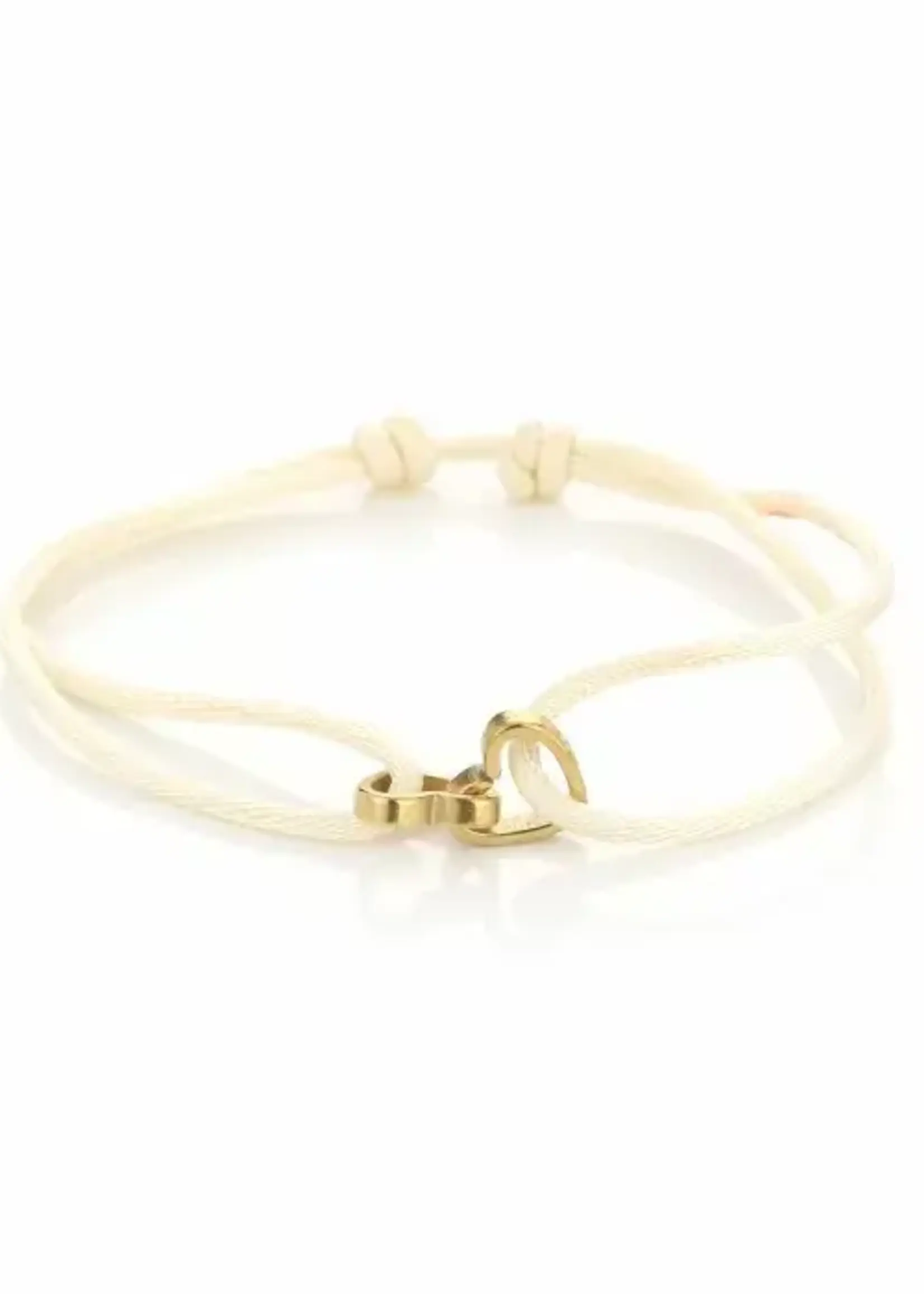 Flo Boutique Stoffen armband hearts