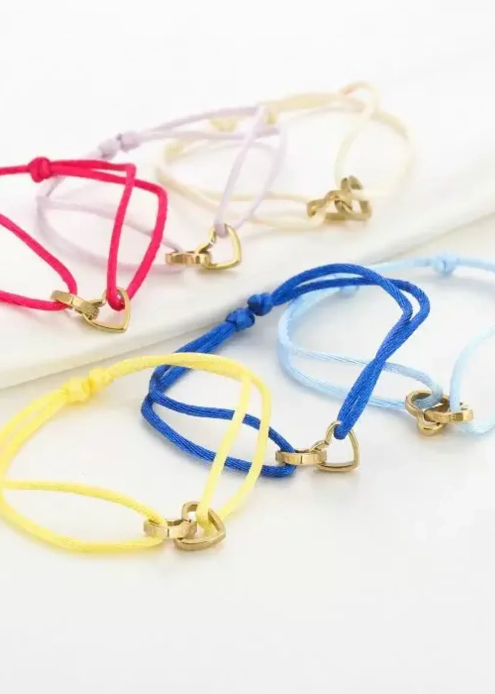 More the Firm Stoffen armband hearts