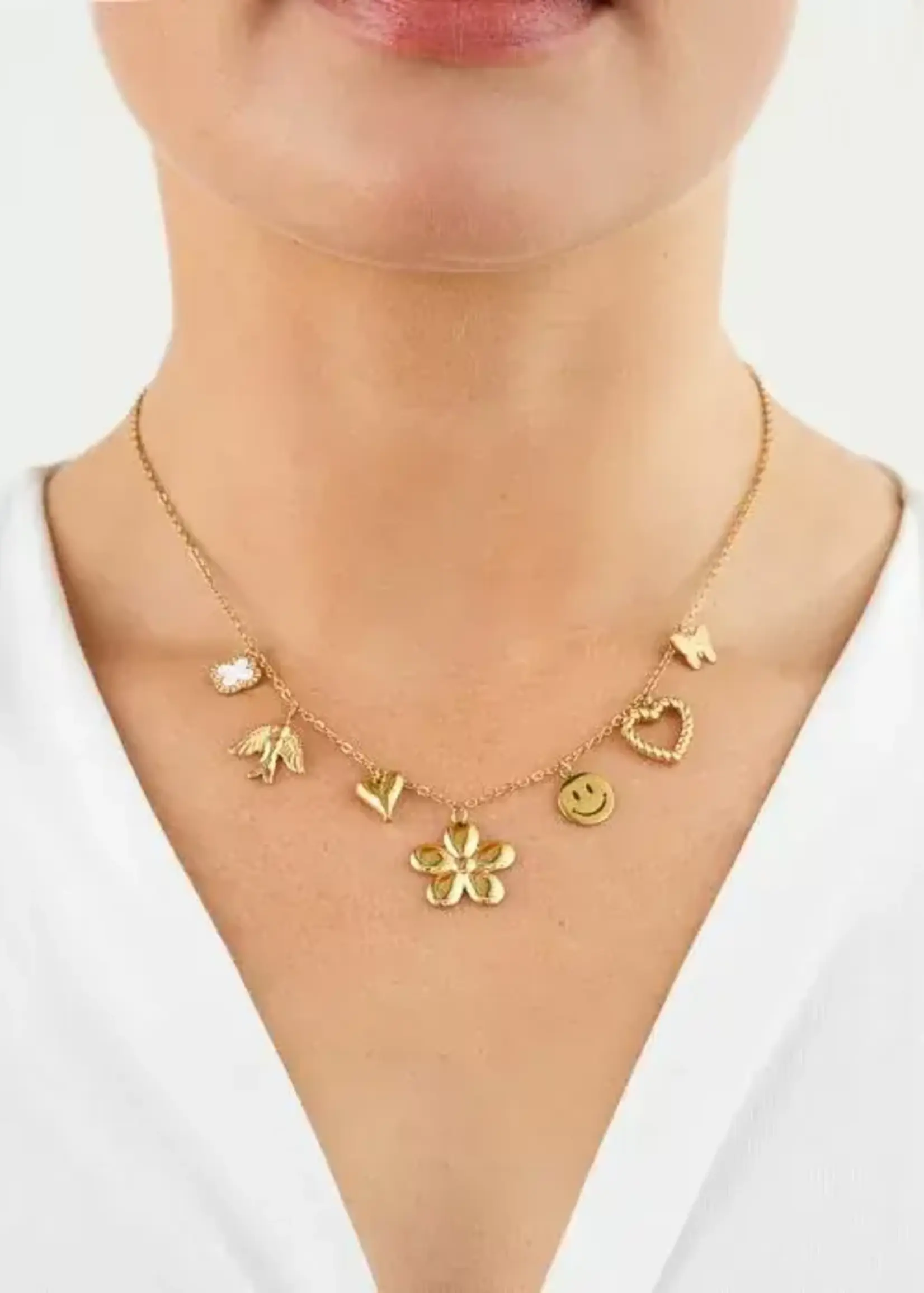 Flo Boutique Bedelketting Flowerfield